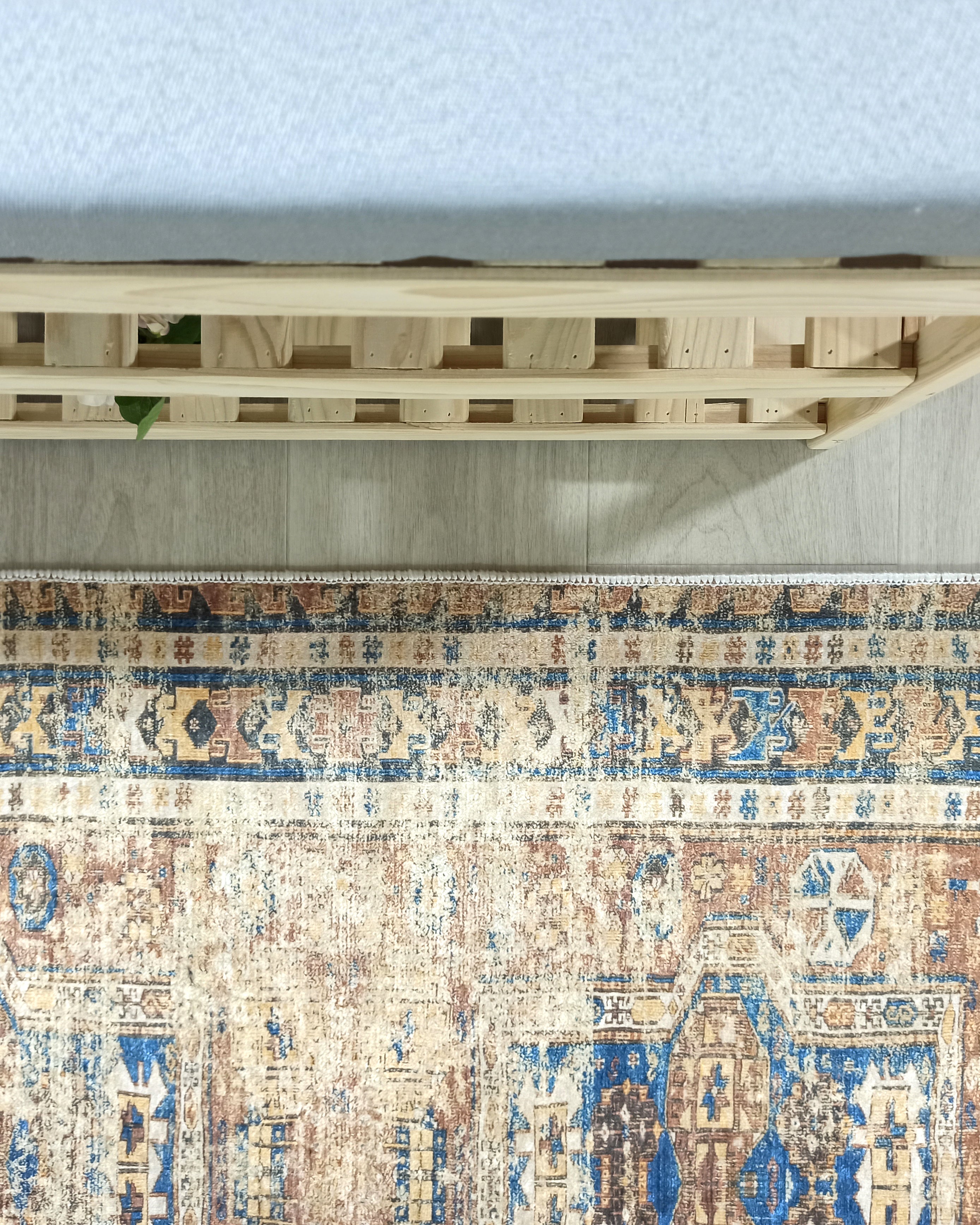 Persian Style Brown Beige Vintage Design Rug