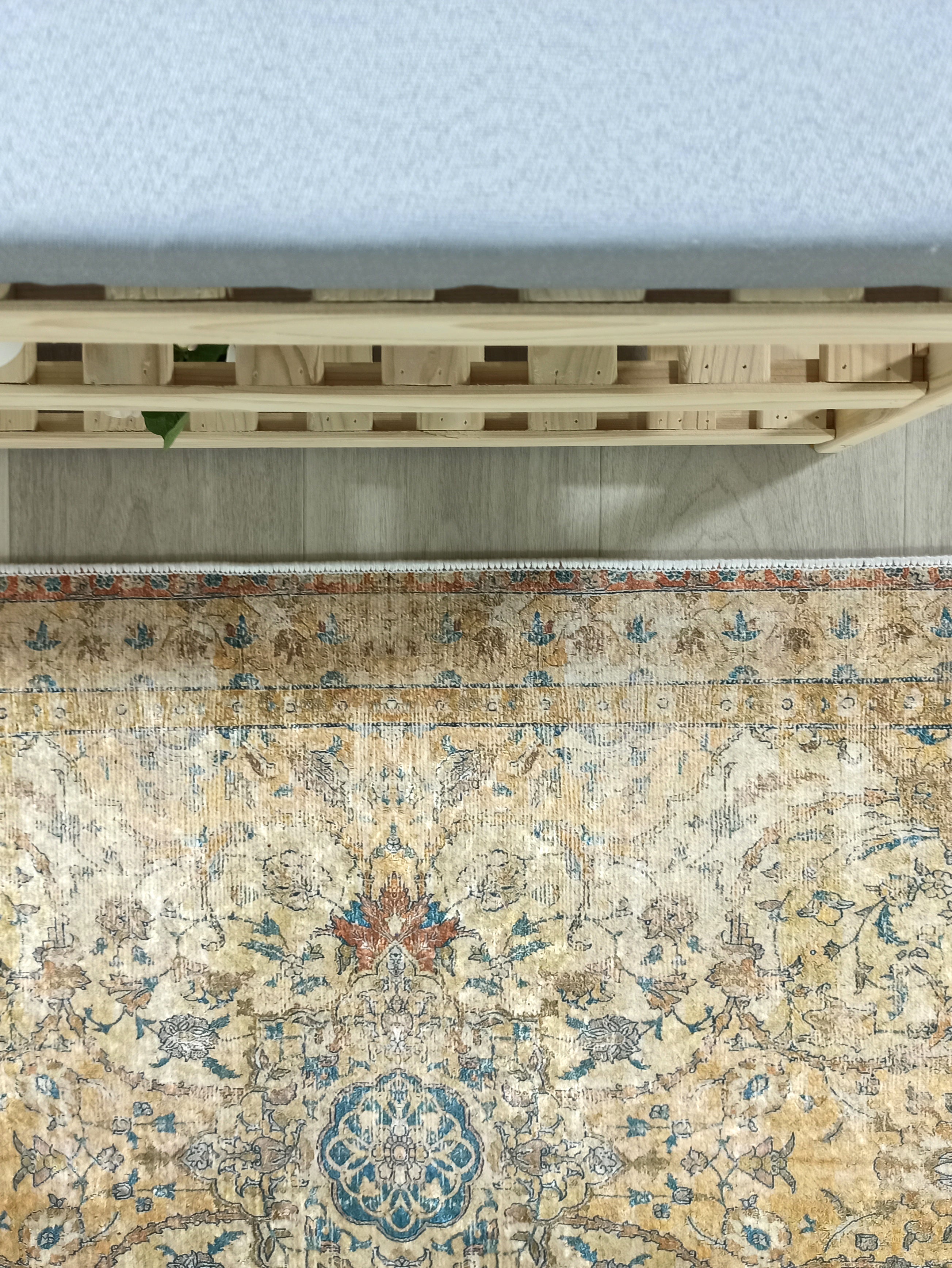 Persian Style Beige Blue Vintage Design Rug