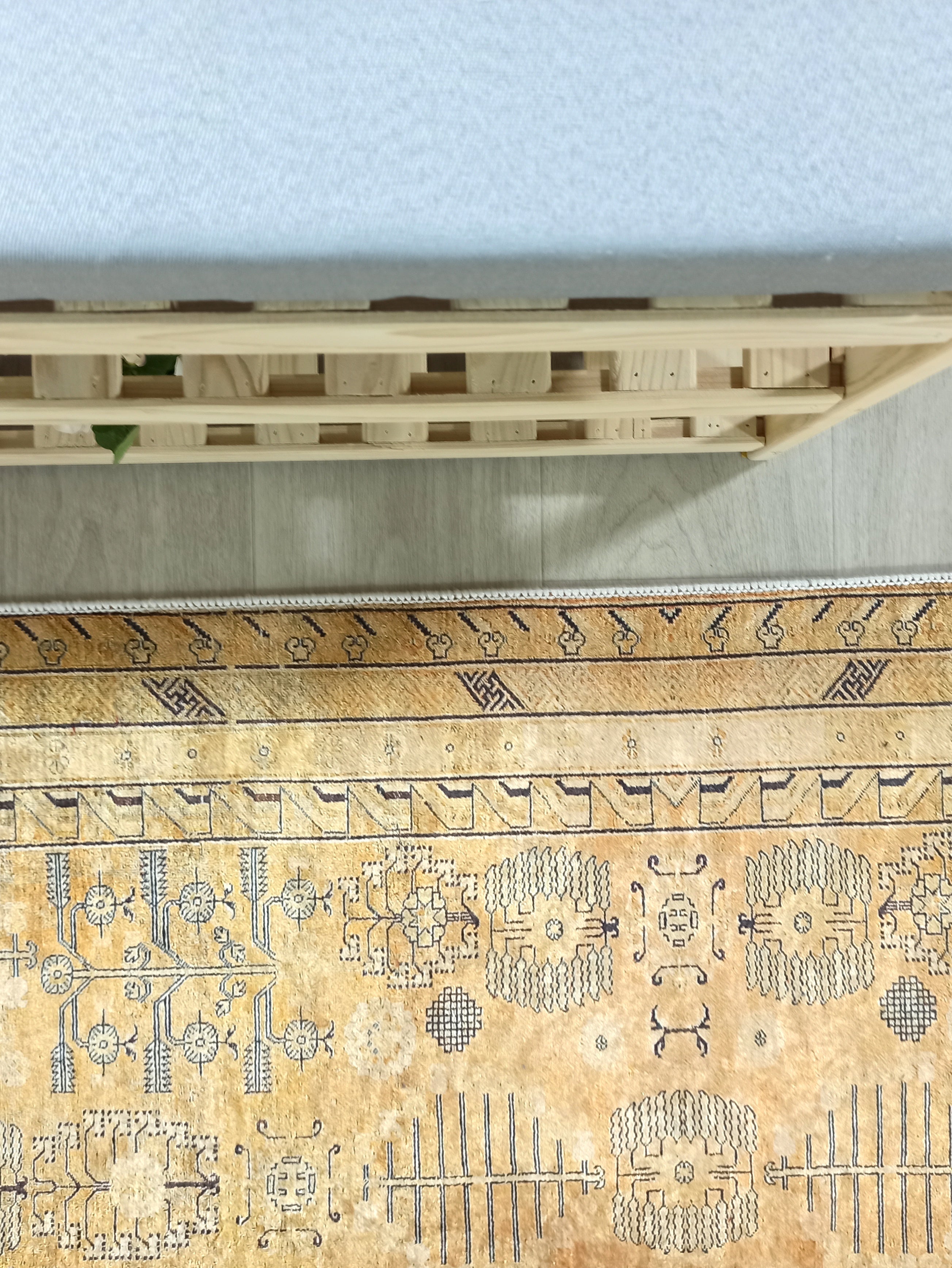 Persian Style Beige Yellow Vintage Design Rug