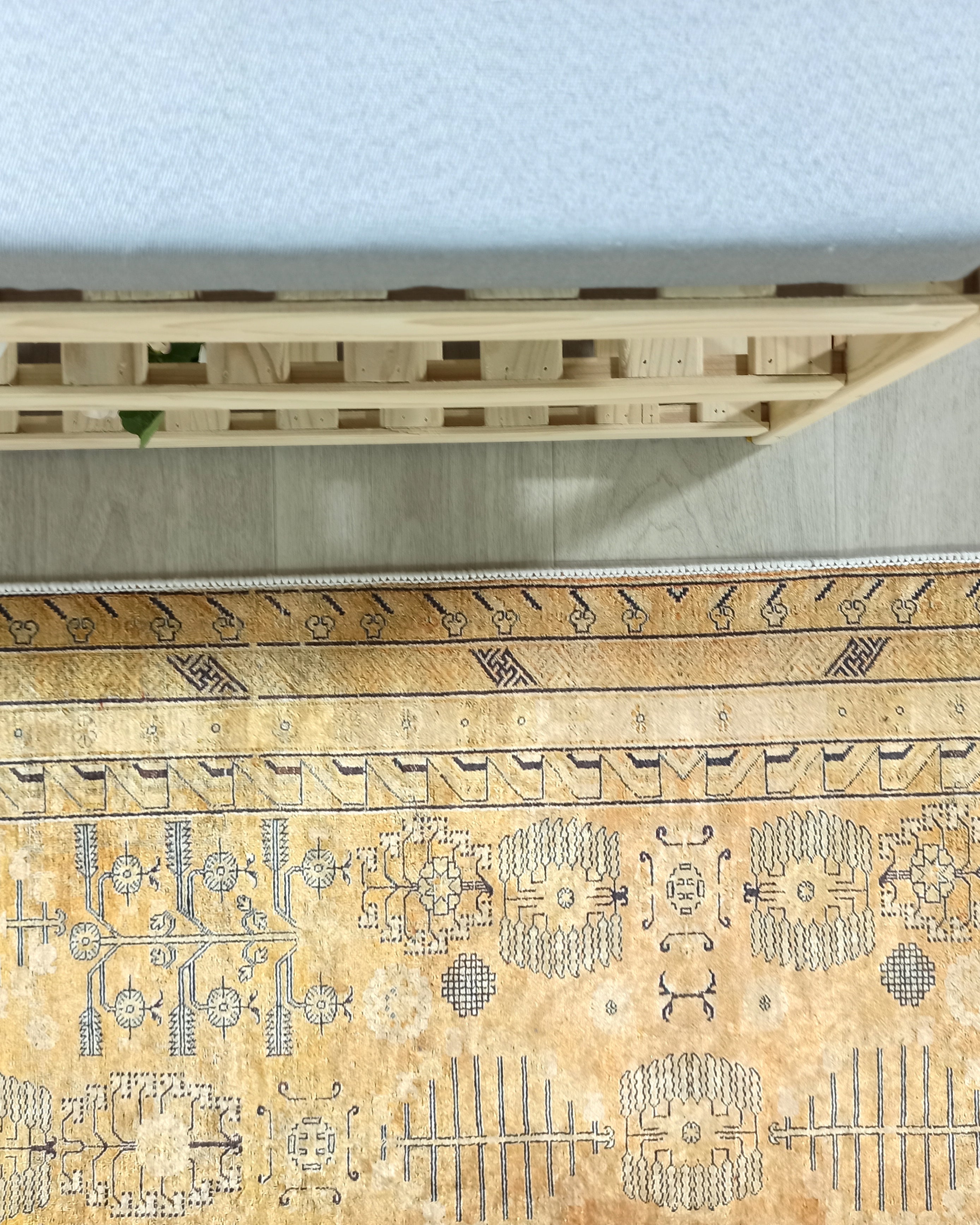 Persian Style Beige Yellow Vintage Design Rug