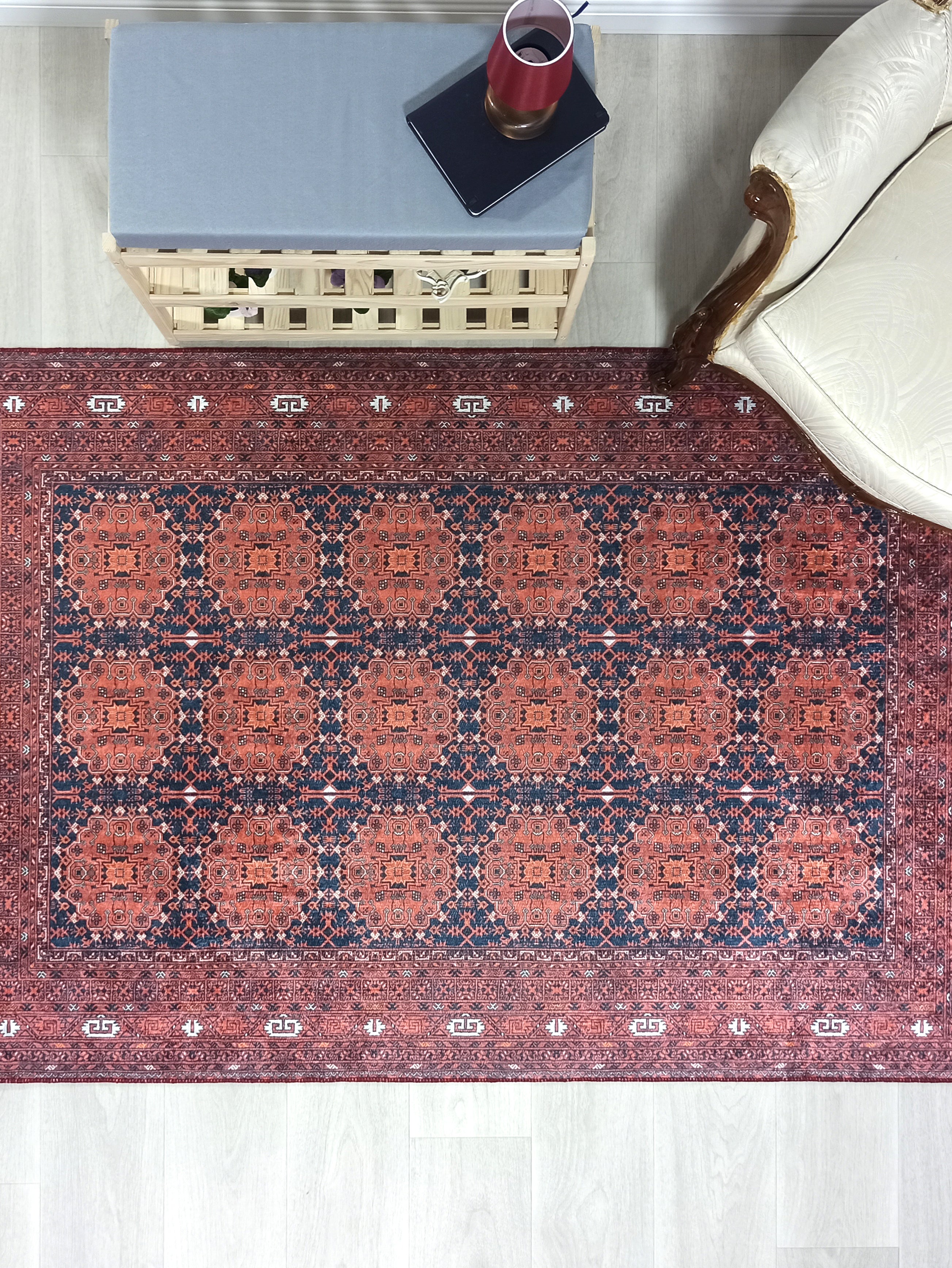 Persian Heriz Red Oriental Area Rug