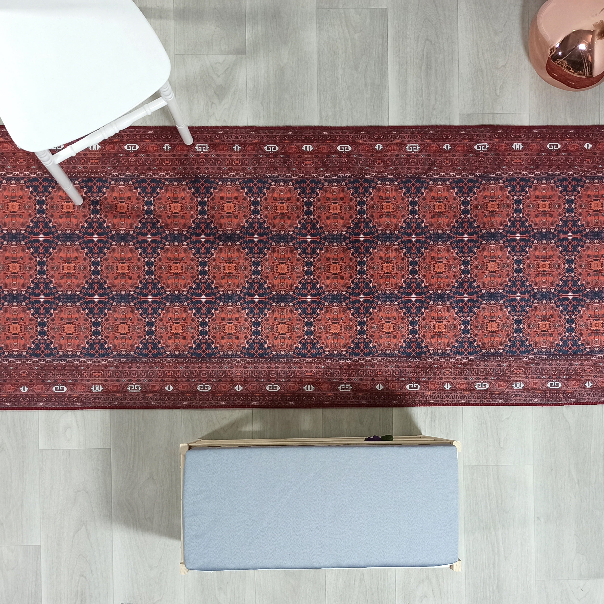 Persian Heriz Red Oriental Area Rug