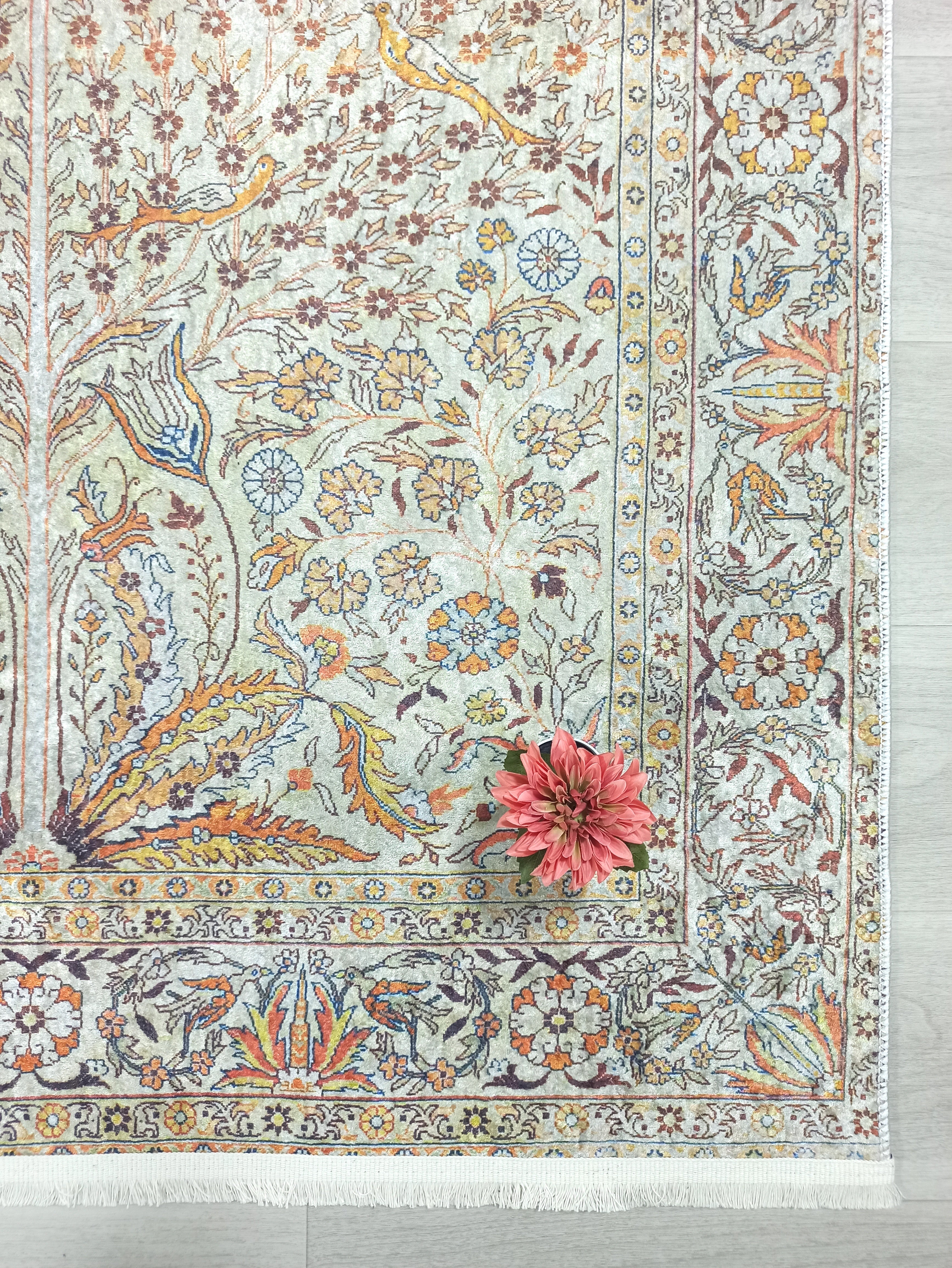 Turkish Beige Ivory Vintage Neutral Beige Rug