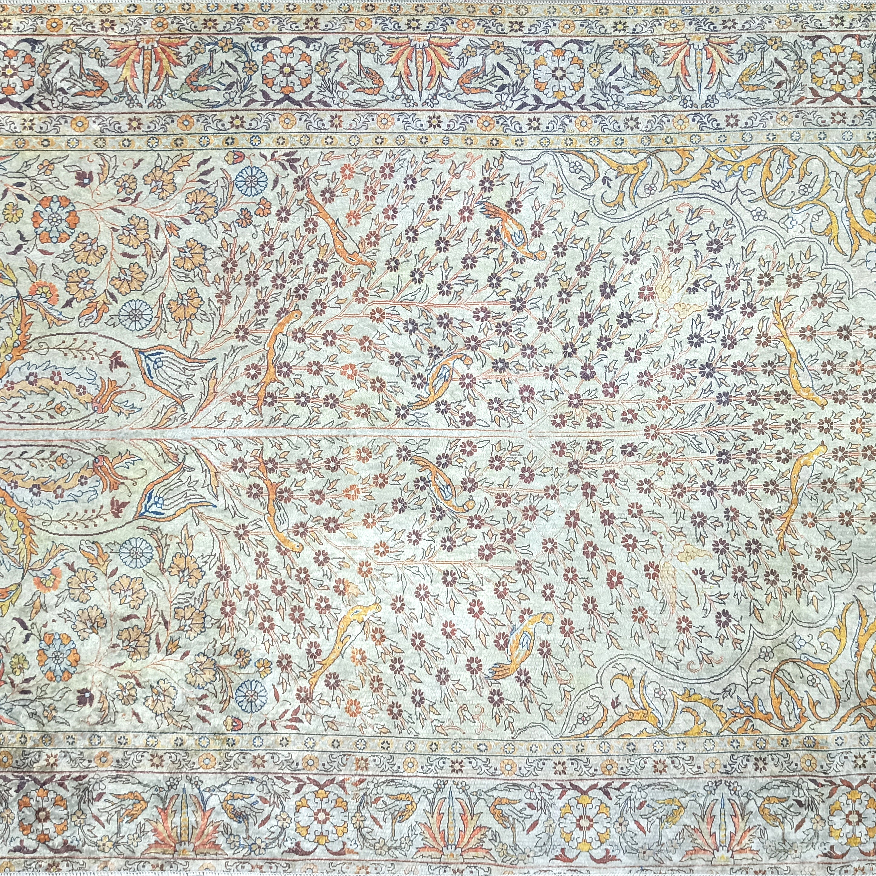 Turkish Beige Ivory Vintage Neutral Beige Rug