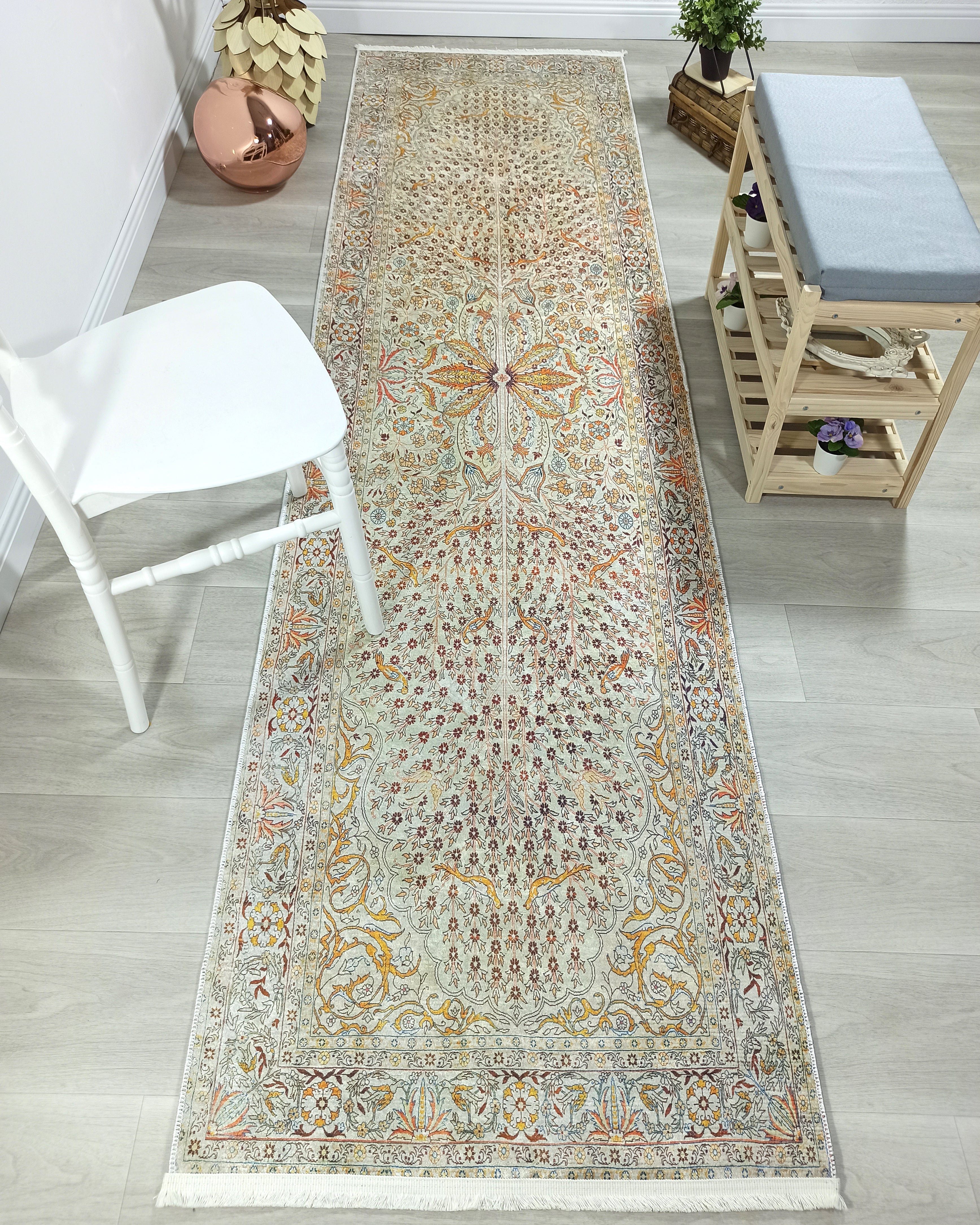 Turkish Beige Ivory Vintage Neutral Beige Rug