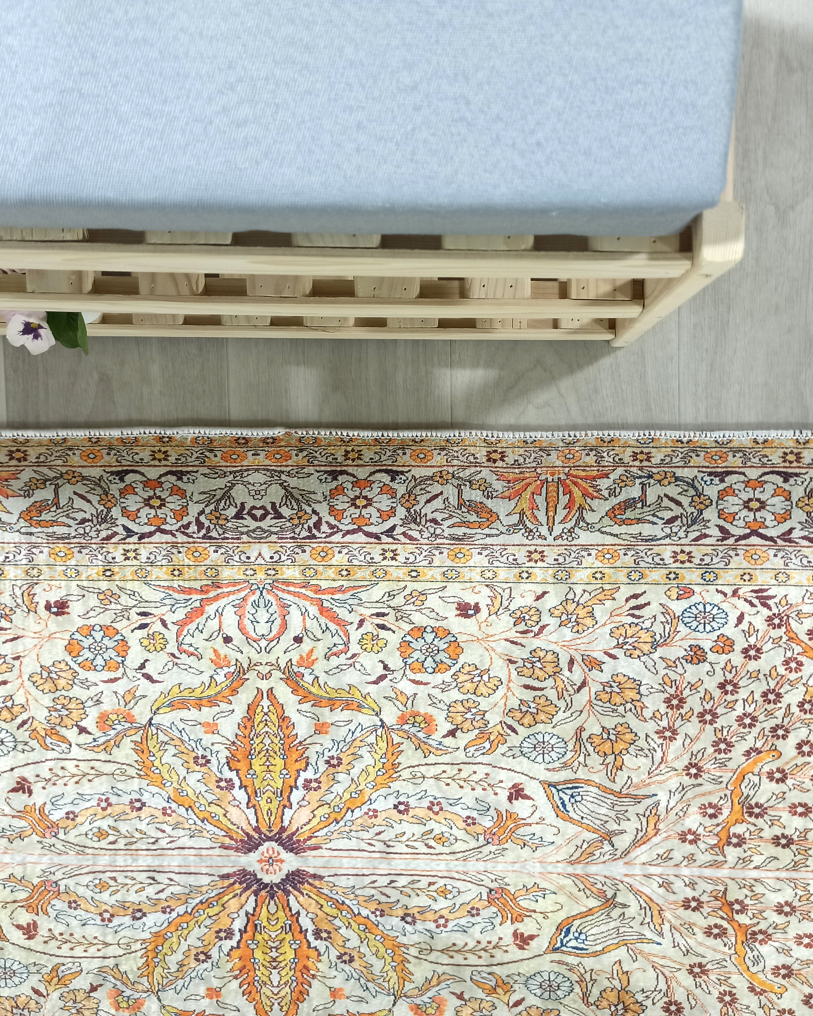 Turkish Beige Ivory Vintage Neutral Beige Rug