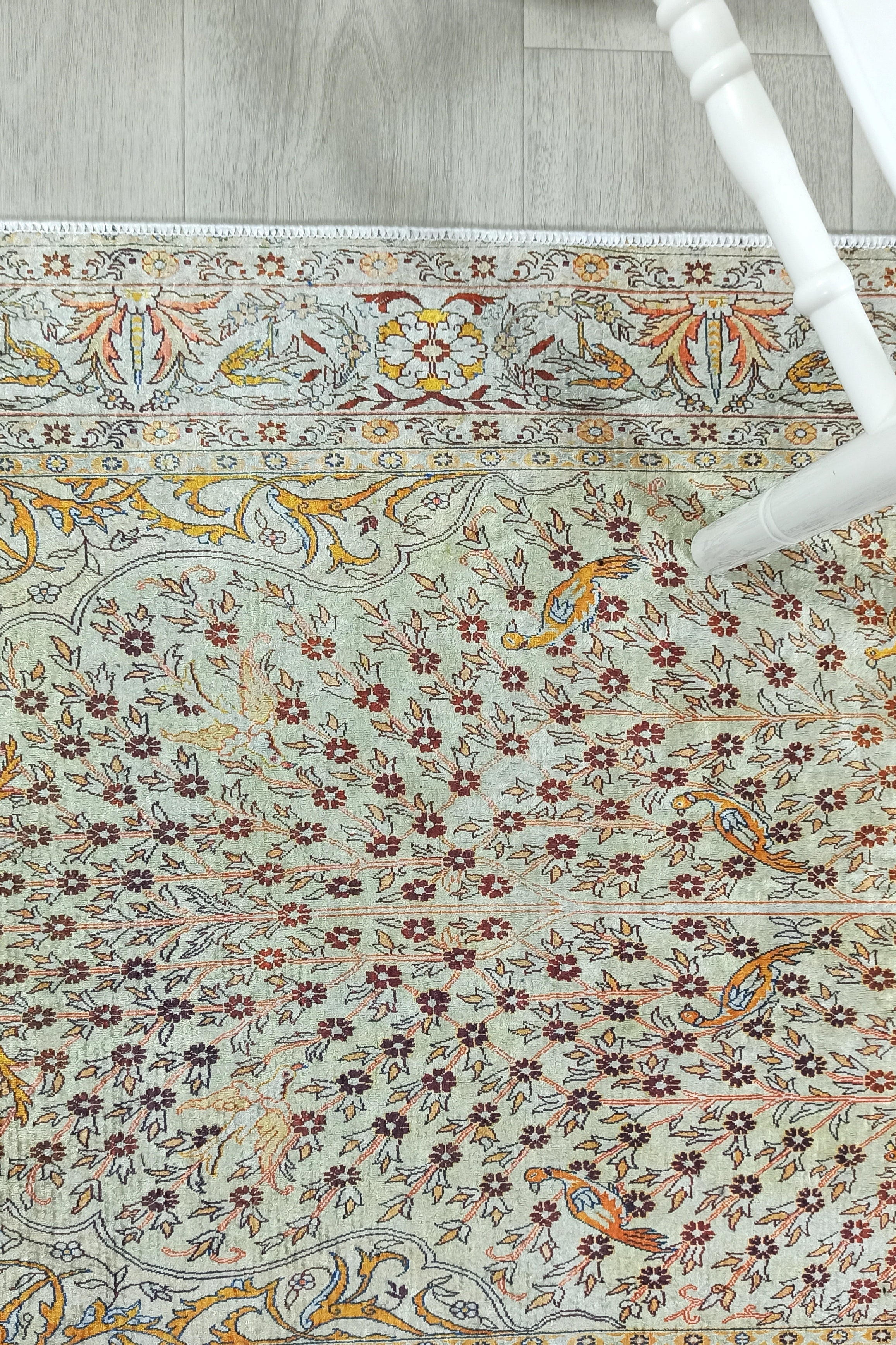 Turkish Beige Ivory Vintage Neutral Beige Rug