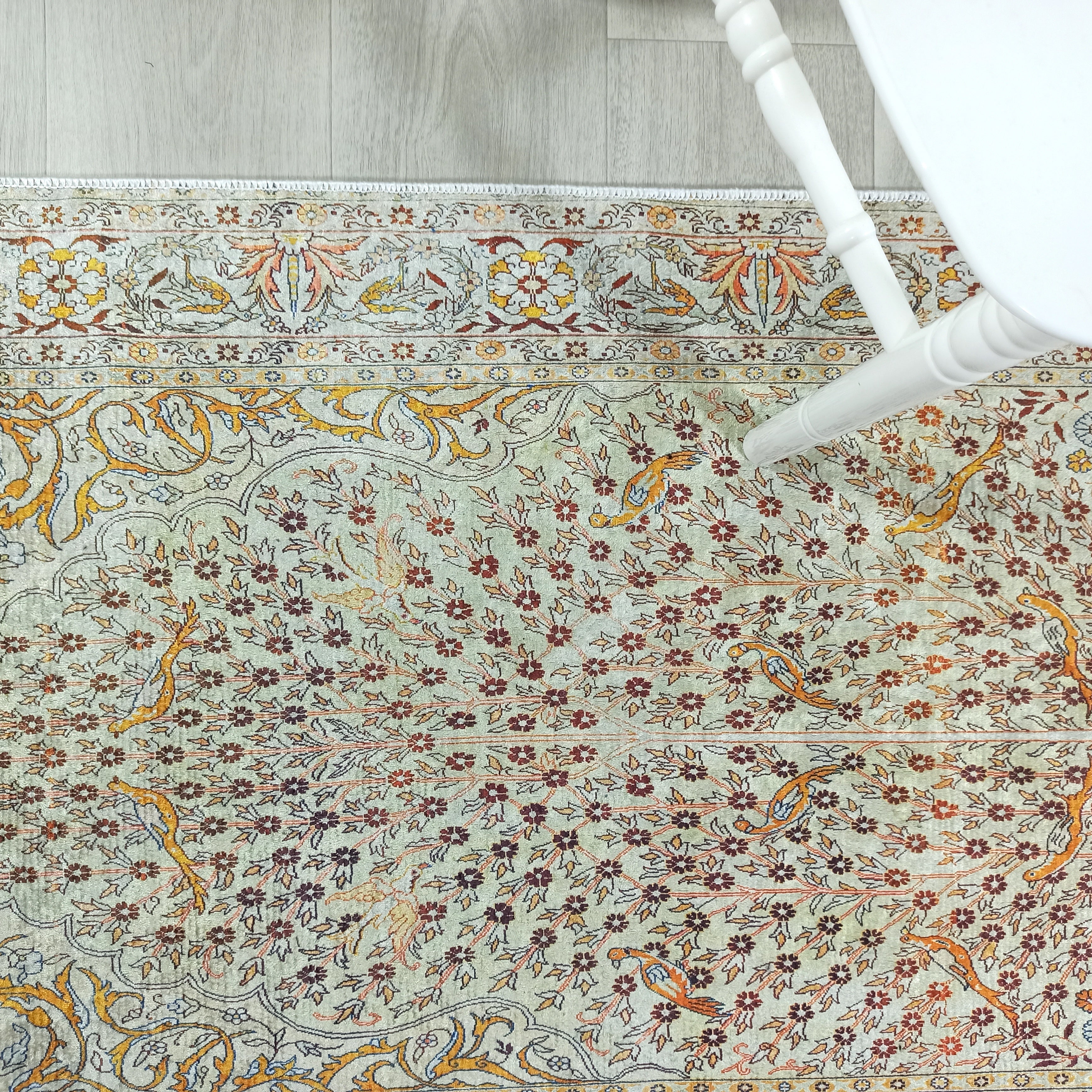 Turkish Beige Ivory Vintage Neutral Beige Rug