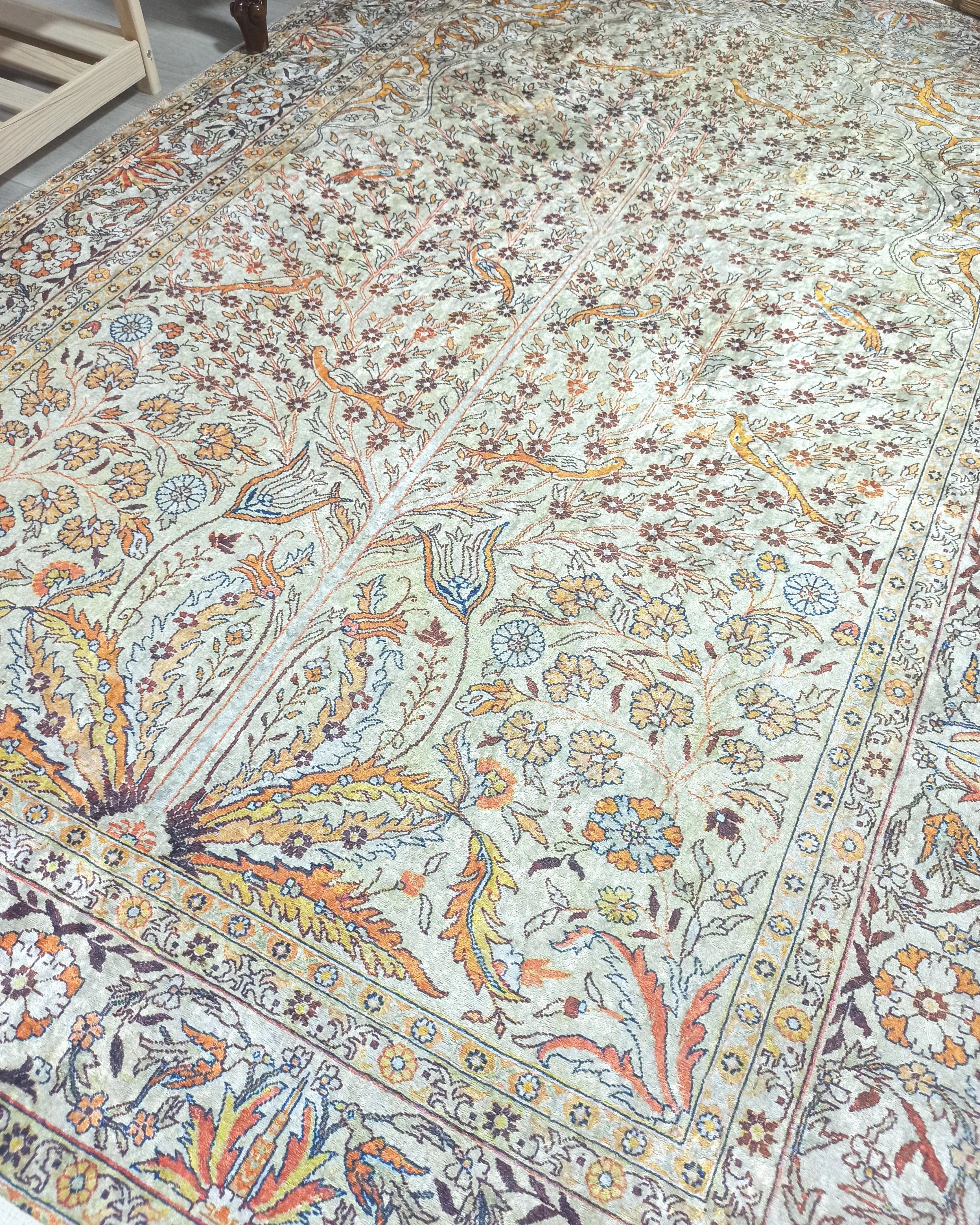 Turkish Beige Ivory Vintage Neutral Beige Rug