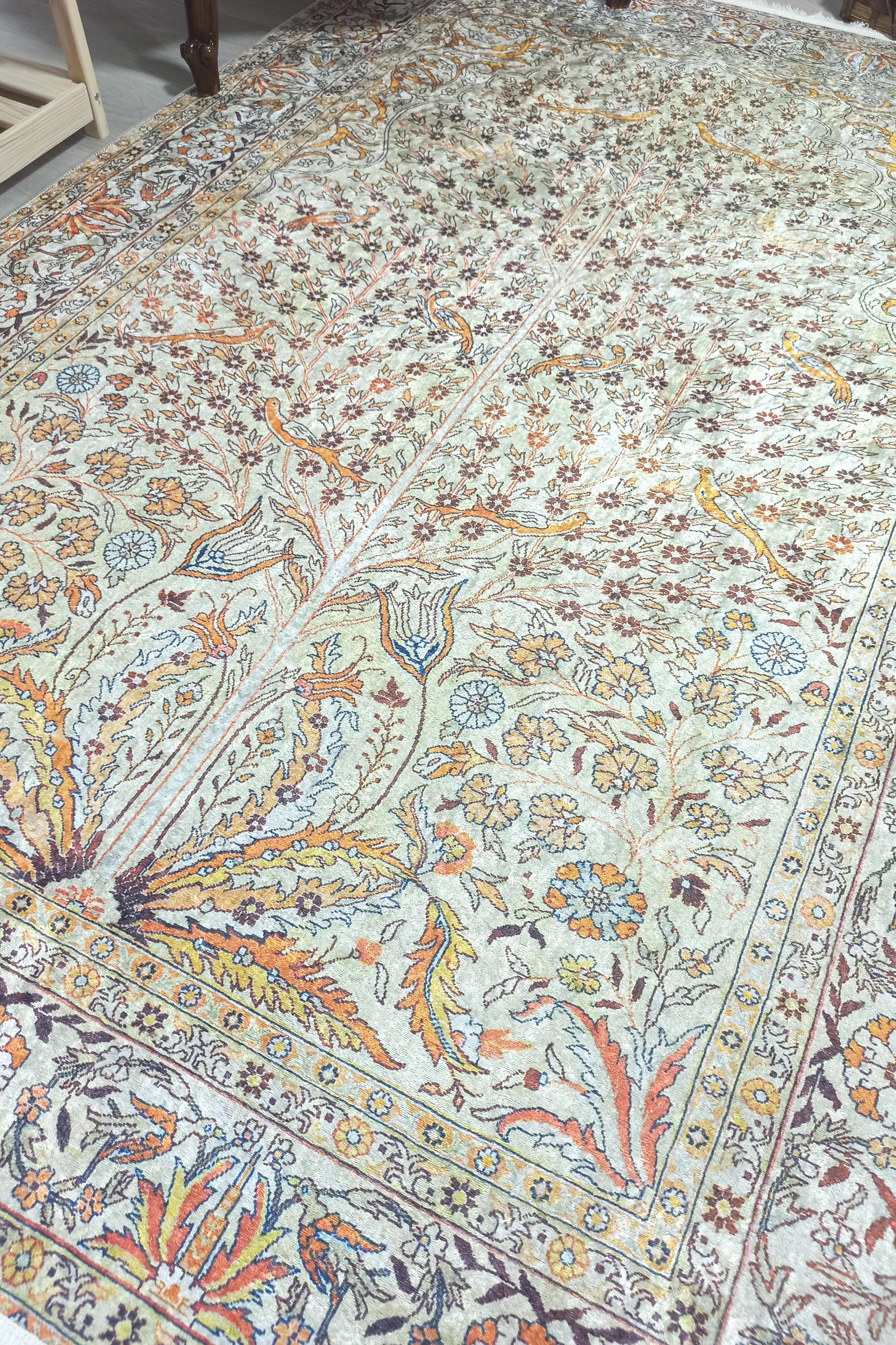 Turkish Beige Ivory Vintage Neutral Beige Rug