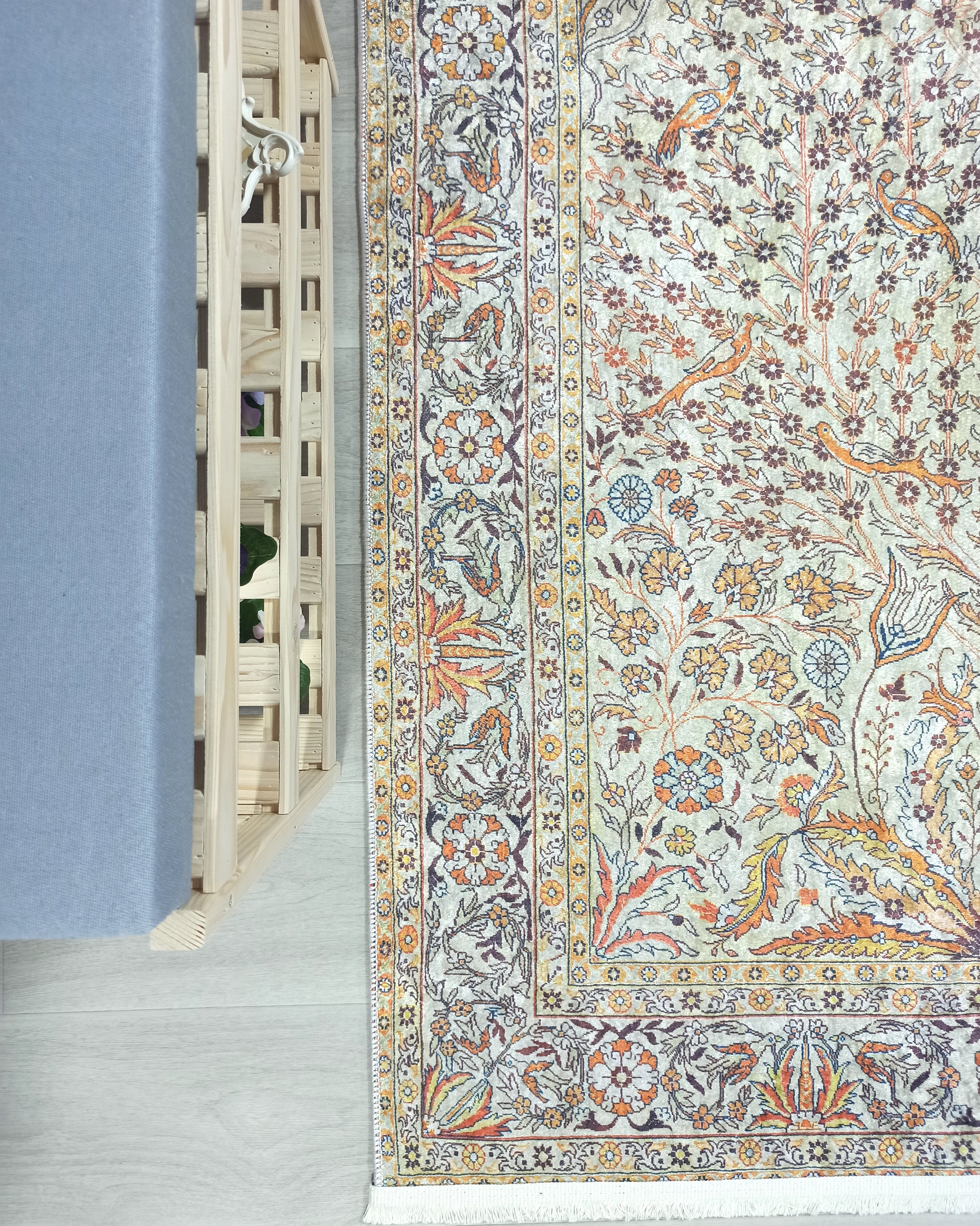 Turkish Beige Ivory Vintage Neutral Beige Rug