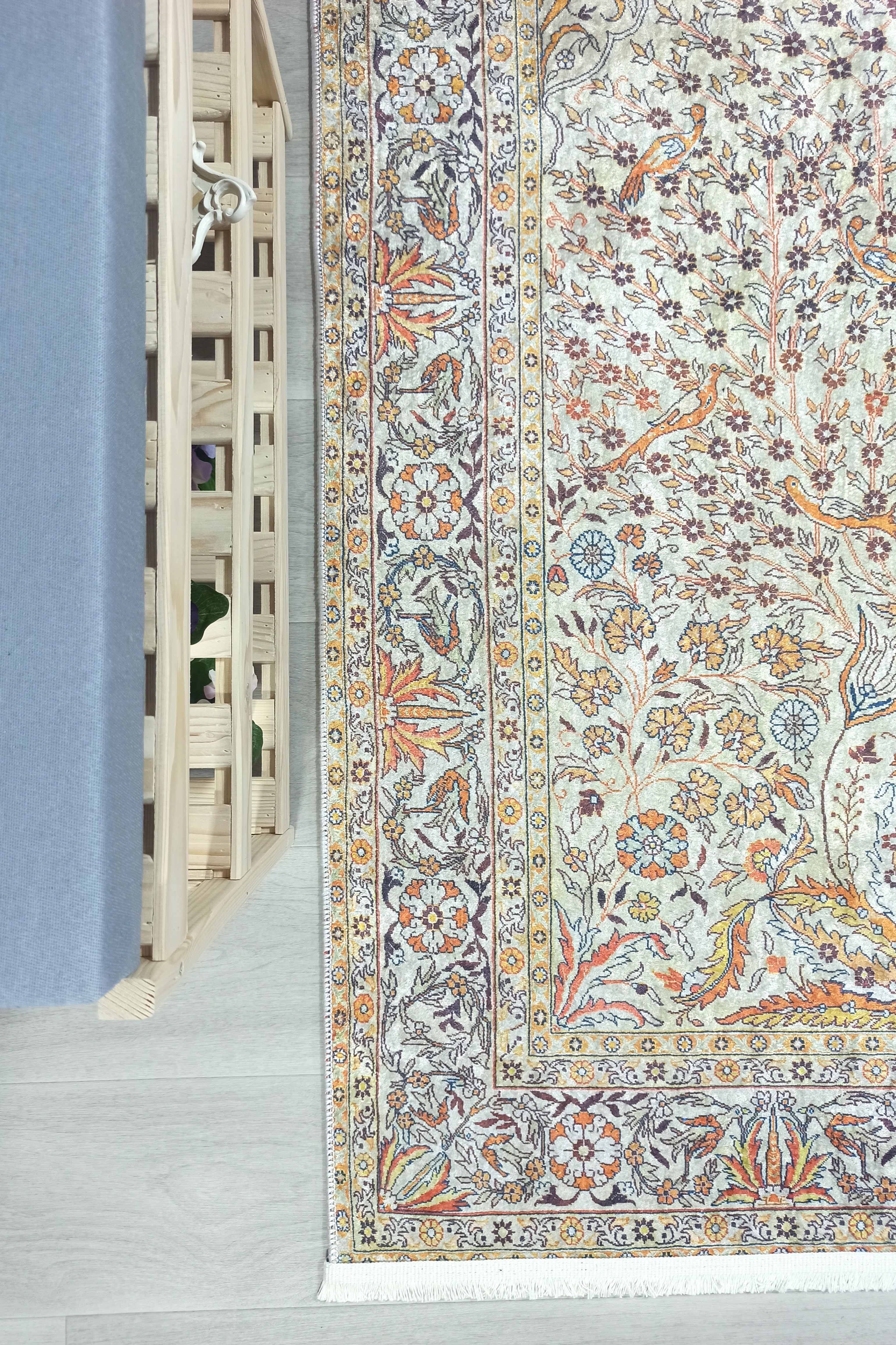 Turkish Beige Ivory Vintage Neutral Beige Rug