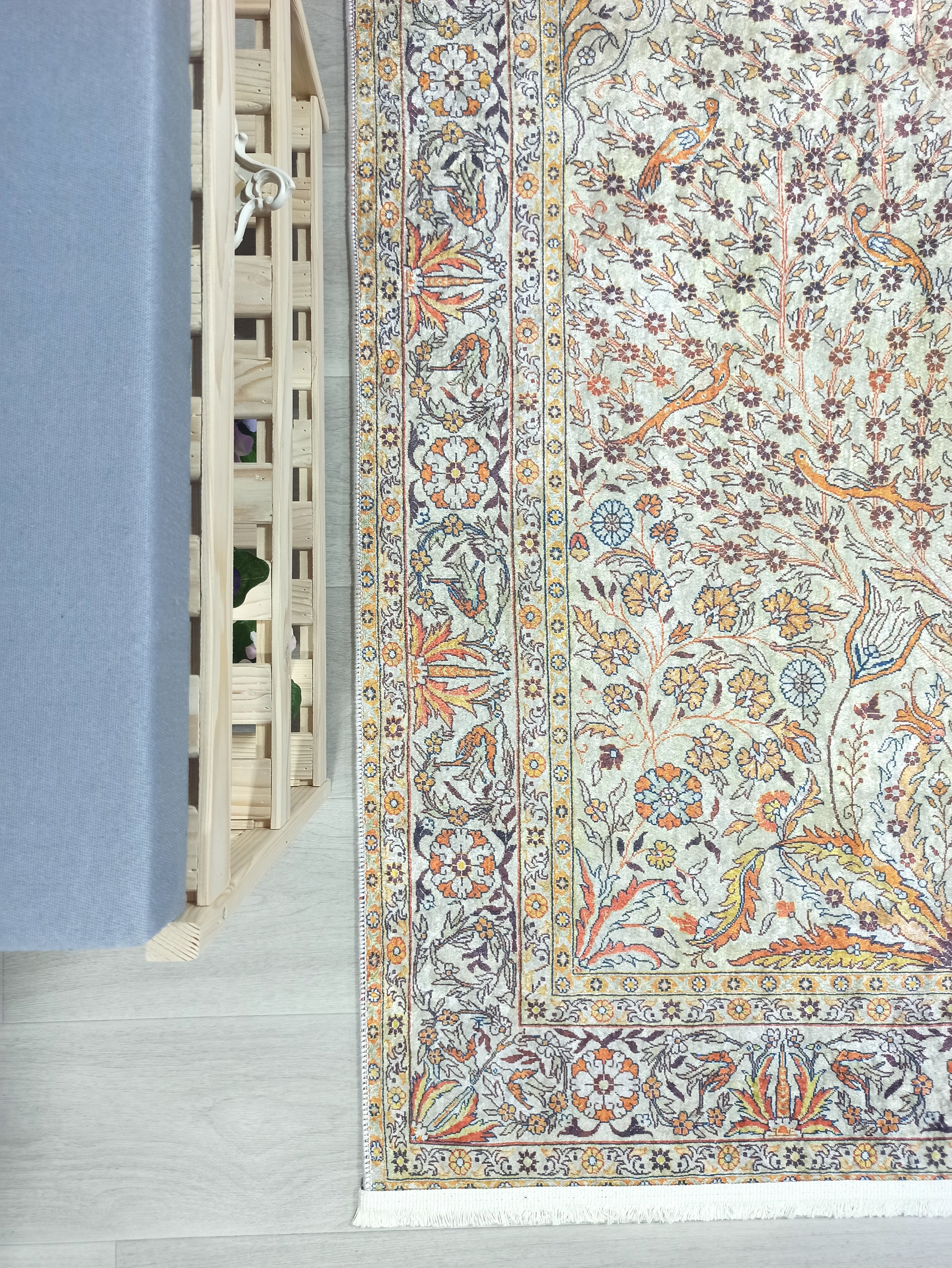 Turkish Beige Ivory Vintage Neutral Beige Rug