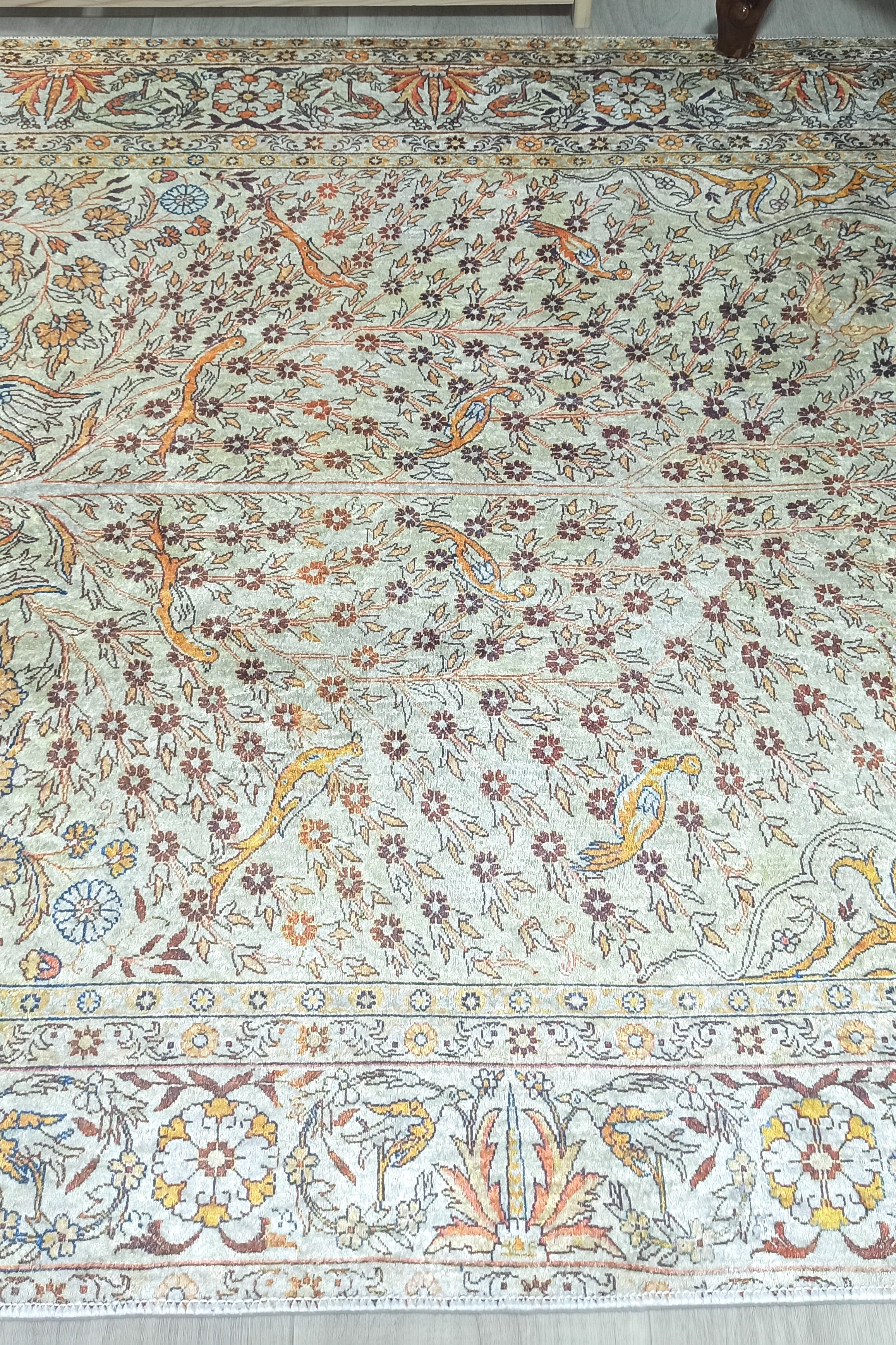 Turkish Beige Ivory Vintage Neutral Beige Rug