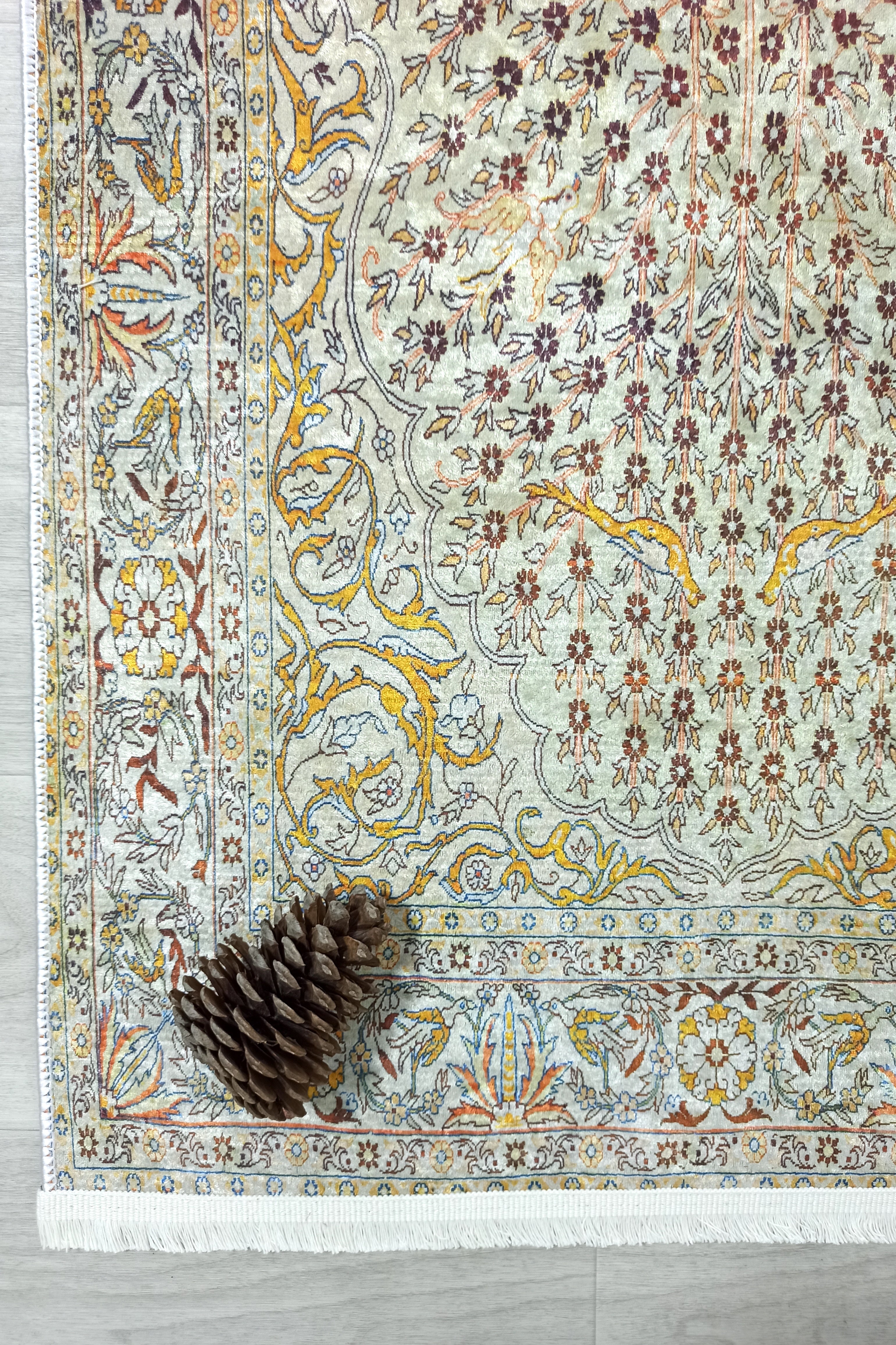 Turkish Beige Ivory Vintage Neutral Beige Rug