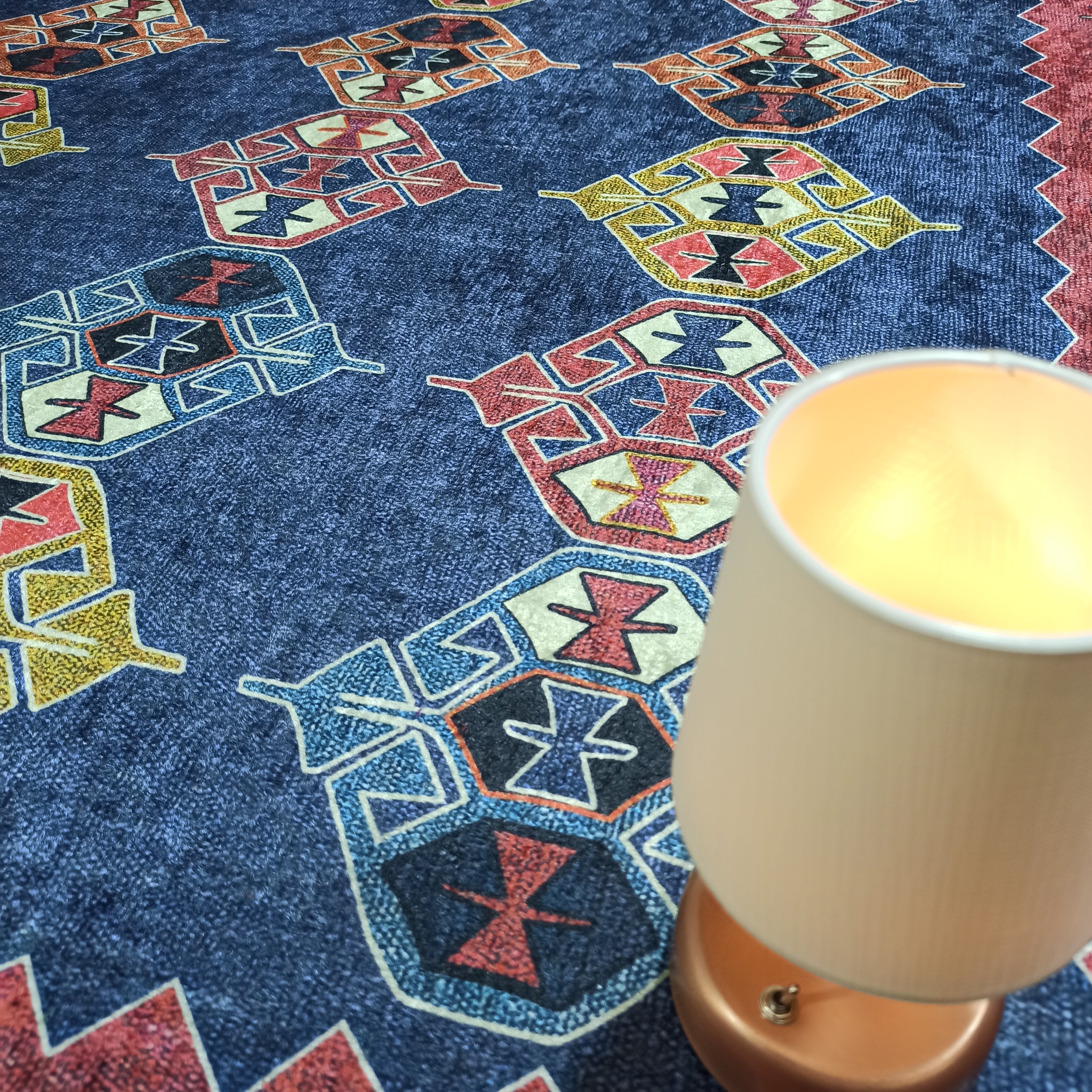 Persian Heriz Blue Red Oriental Area Rug