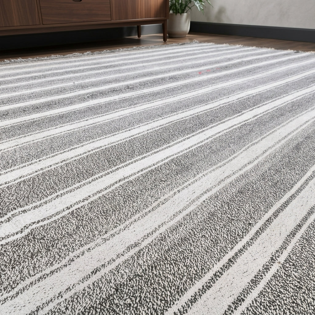 Tribal pattern on the Serefnil Hazar vintage kilim rug – handwoven flatweave in Sivas, Turkey