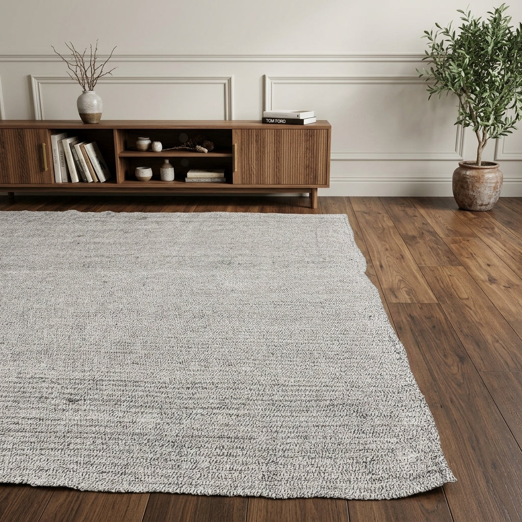 Solid pattern on the Eirenephone vintage kilim rug – handwoven flatweave in Anatolia, Turkey