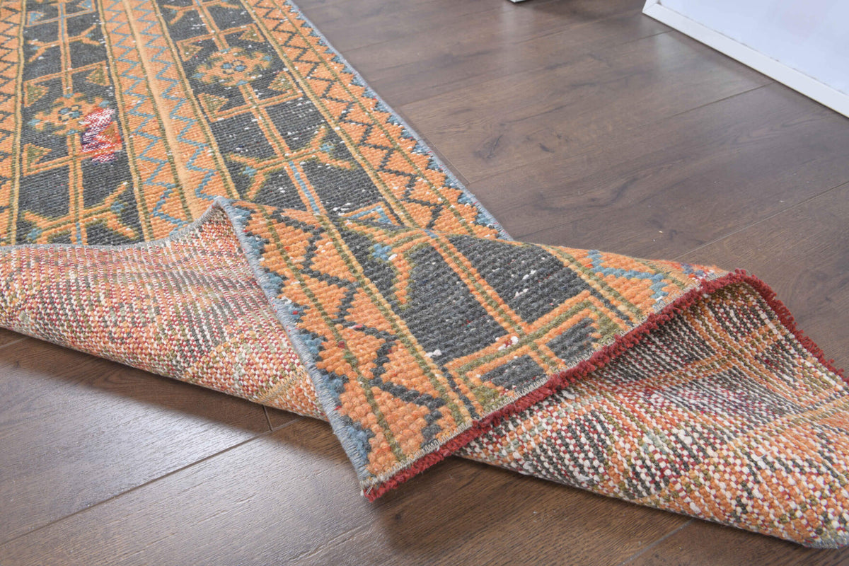 2x10 Handmade Patchwork Runner Rug