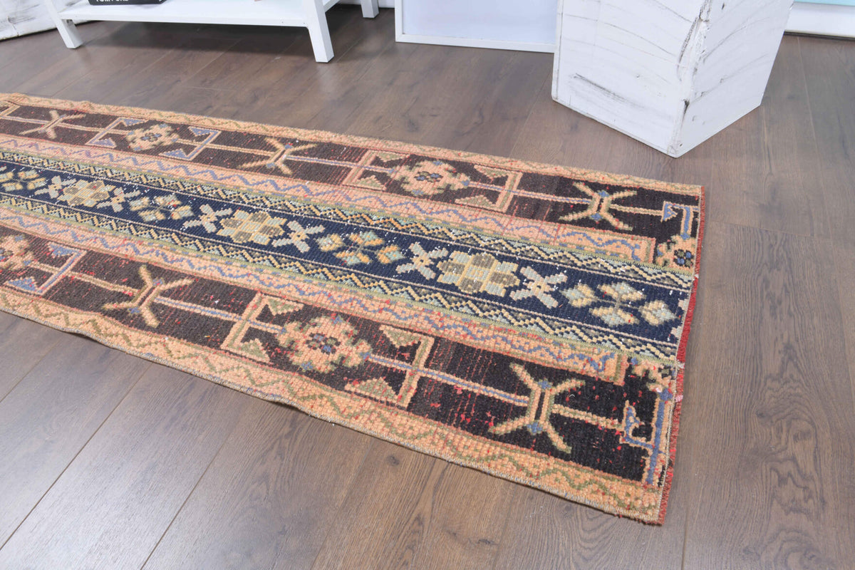 2x10 Handmade Patchwork Runner Rug