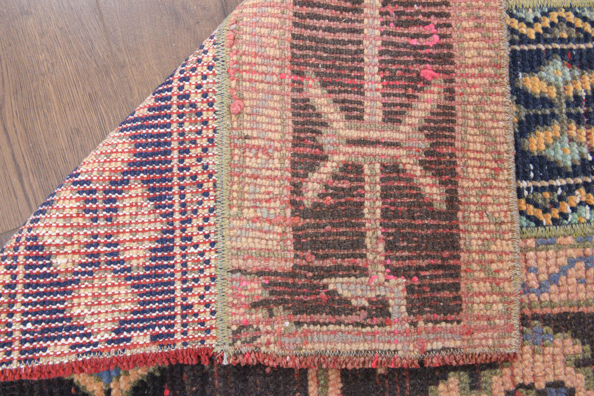2x10 Handmade Patchwork Runner Rug
