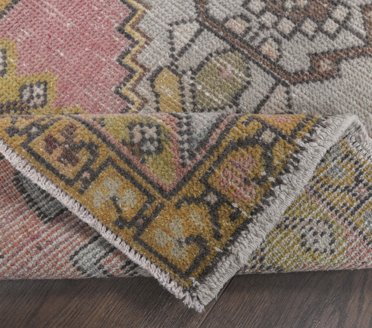 Vintage Triplets Anatolian Runner Rug