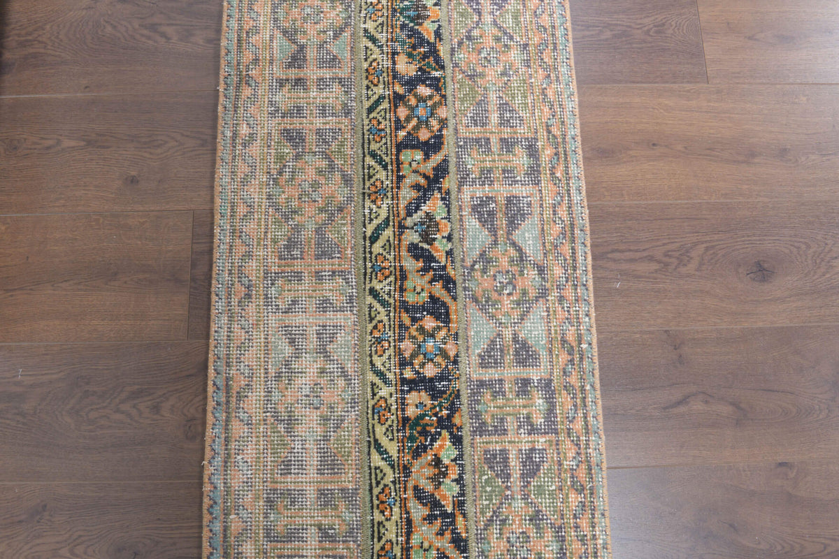 2x11 Handmade Patchwork Runner Rug