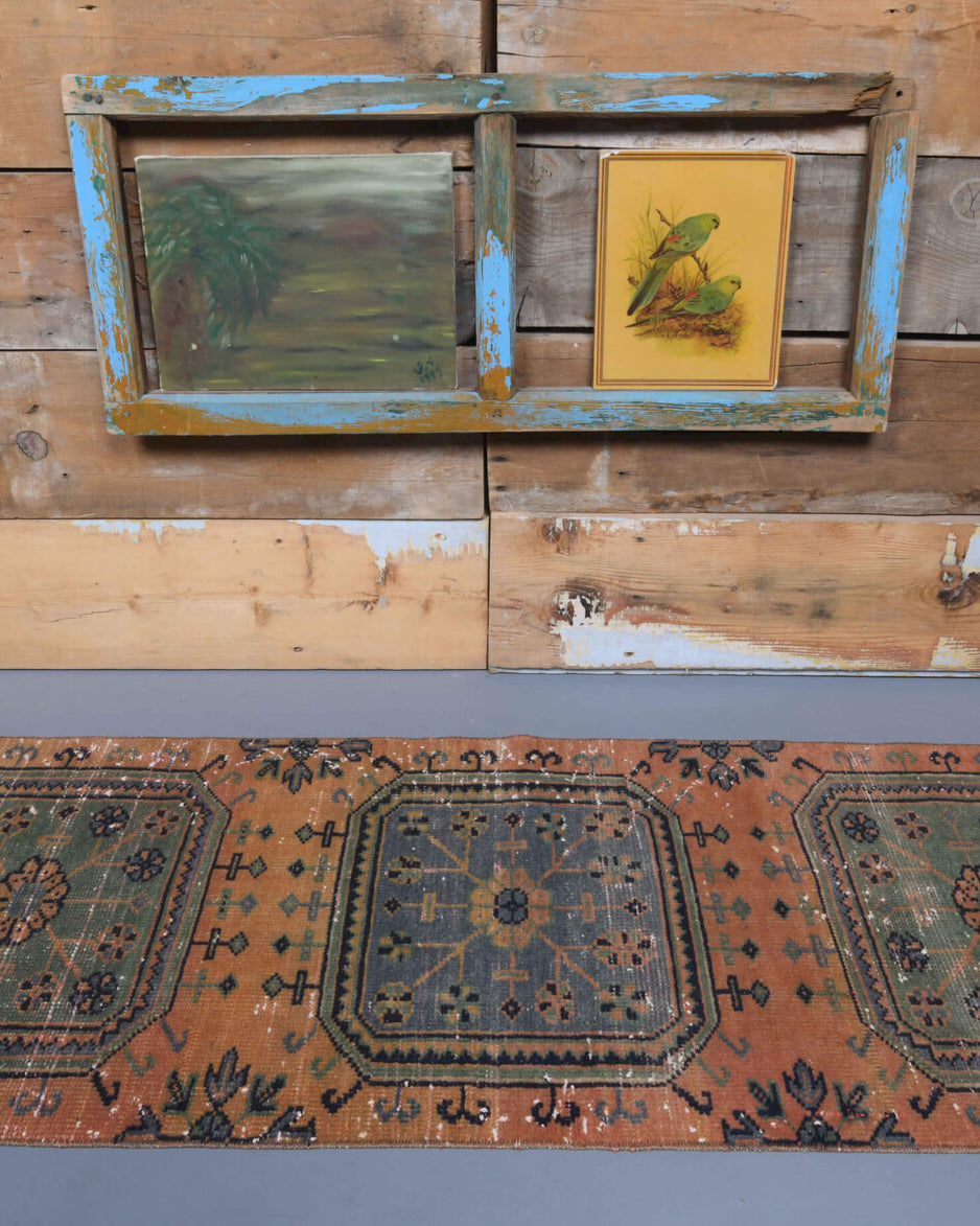 One-of-a-kind 1970s Anatolian vintage runner rug in wool, 2'3" x 11'4"