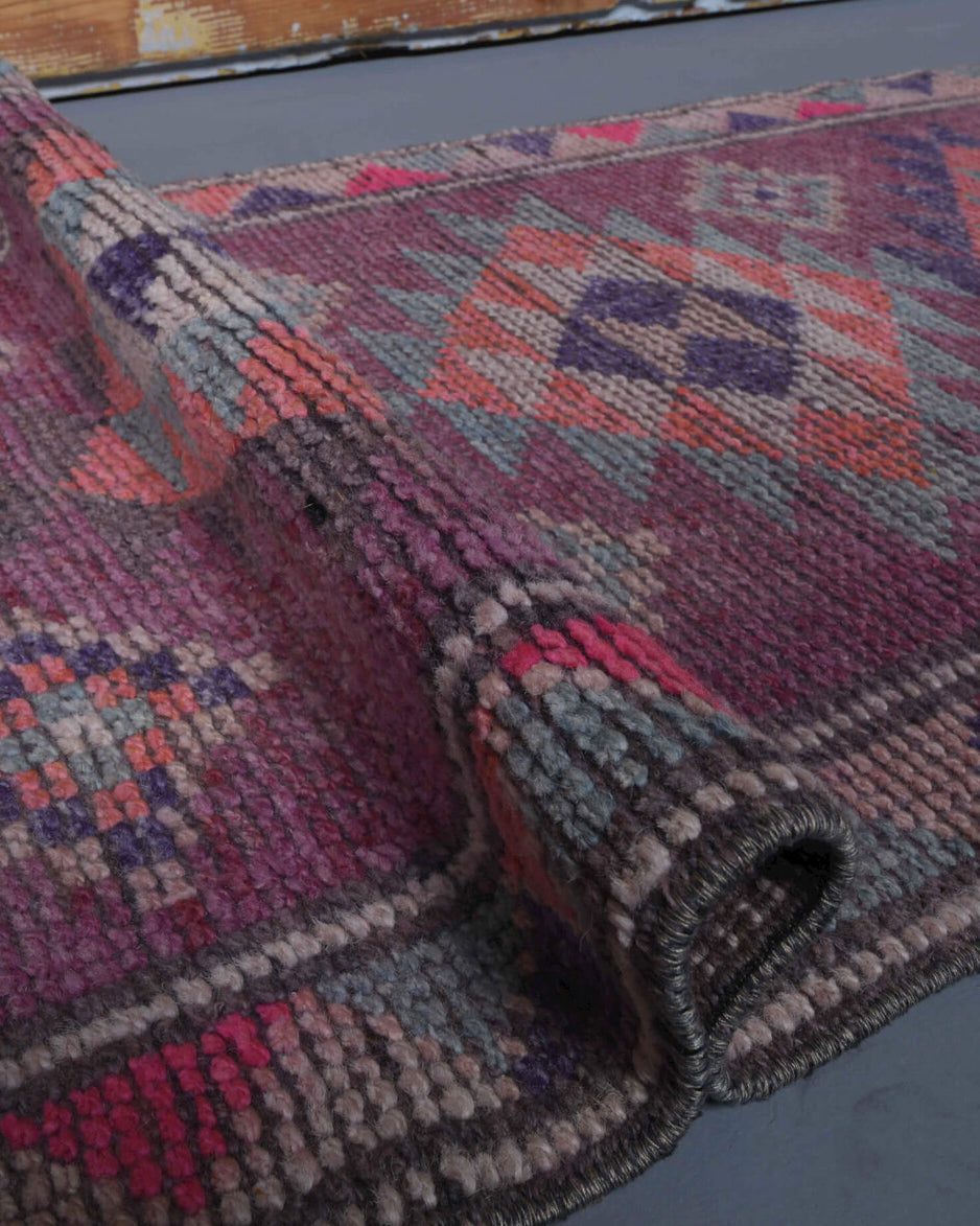 Vintage Purple Runner Rug