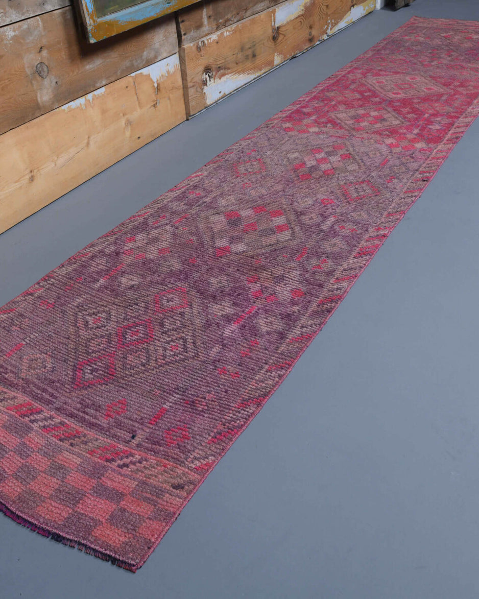 Vintage Pink Runner Rug