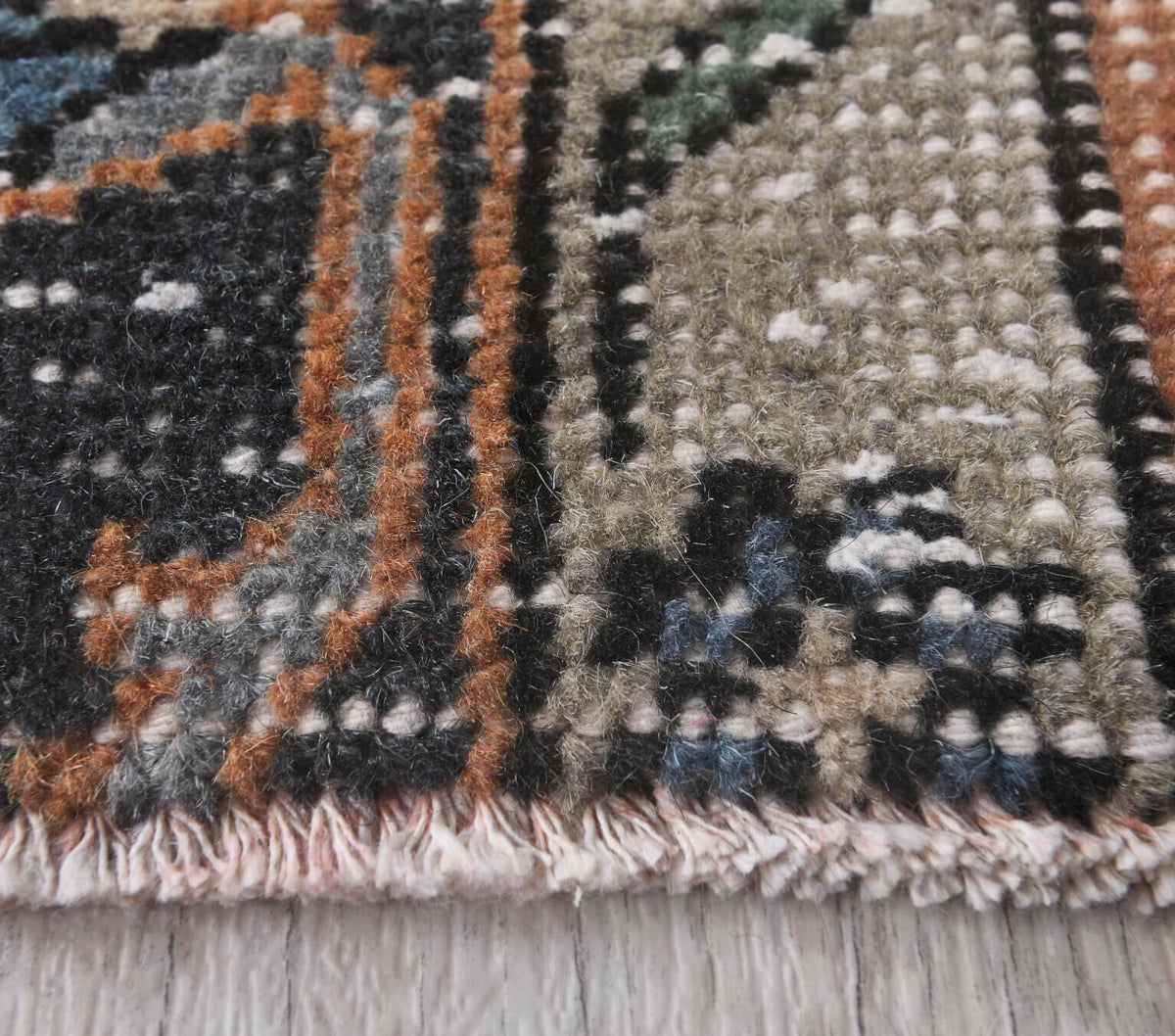2x11 Vintage Patchwork Handmade Rug Floral Runner