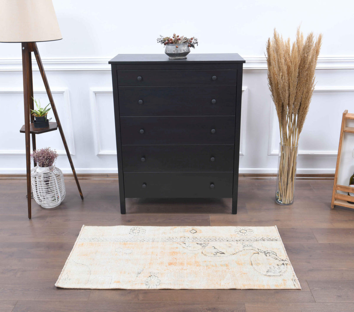 2x4 Vintage Small Oushak Rug