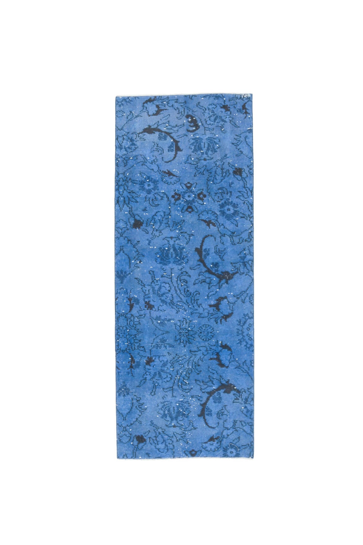 Vintage Blue Anatolian Runner Rug