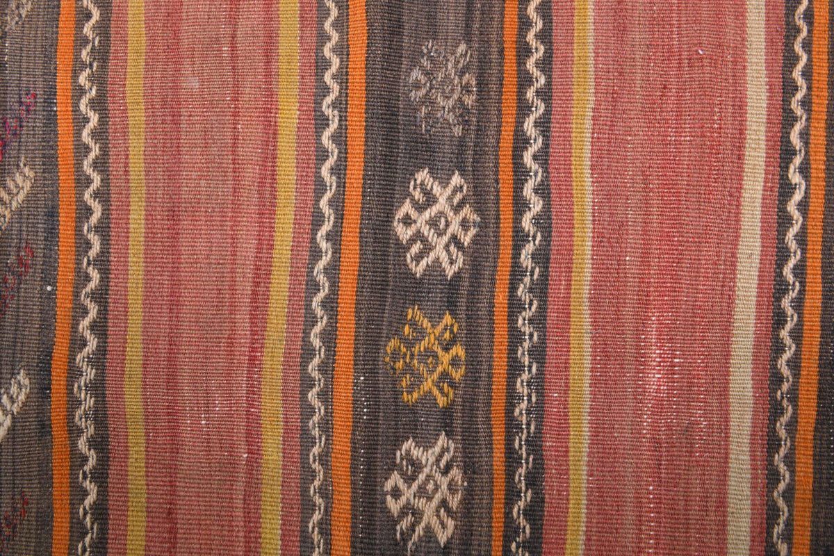 2x7 Wool Vintage Kilim Runner Rug