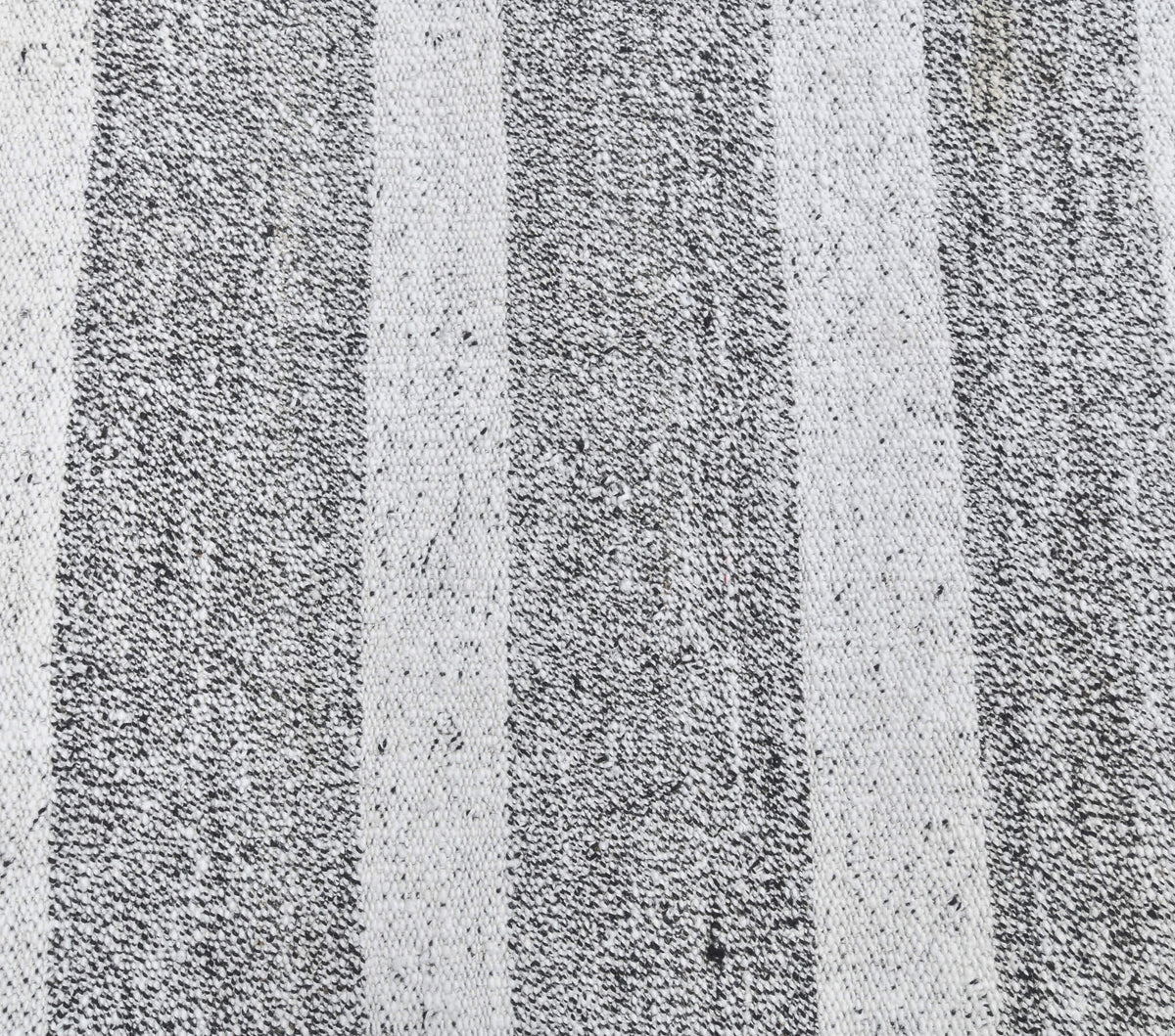 Authentic Anatolian vintage kilim runner rug (1960s) with striped design – one-of-a-kind at Fame Rugs