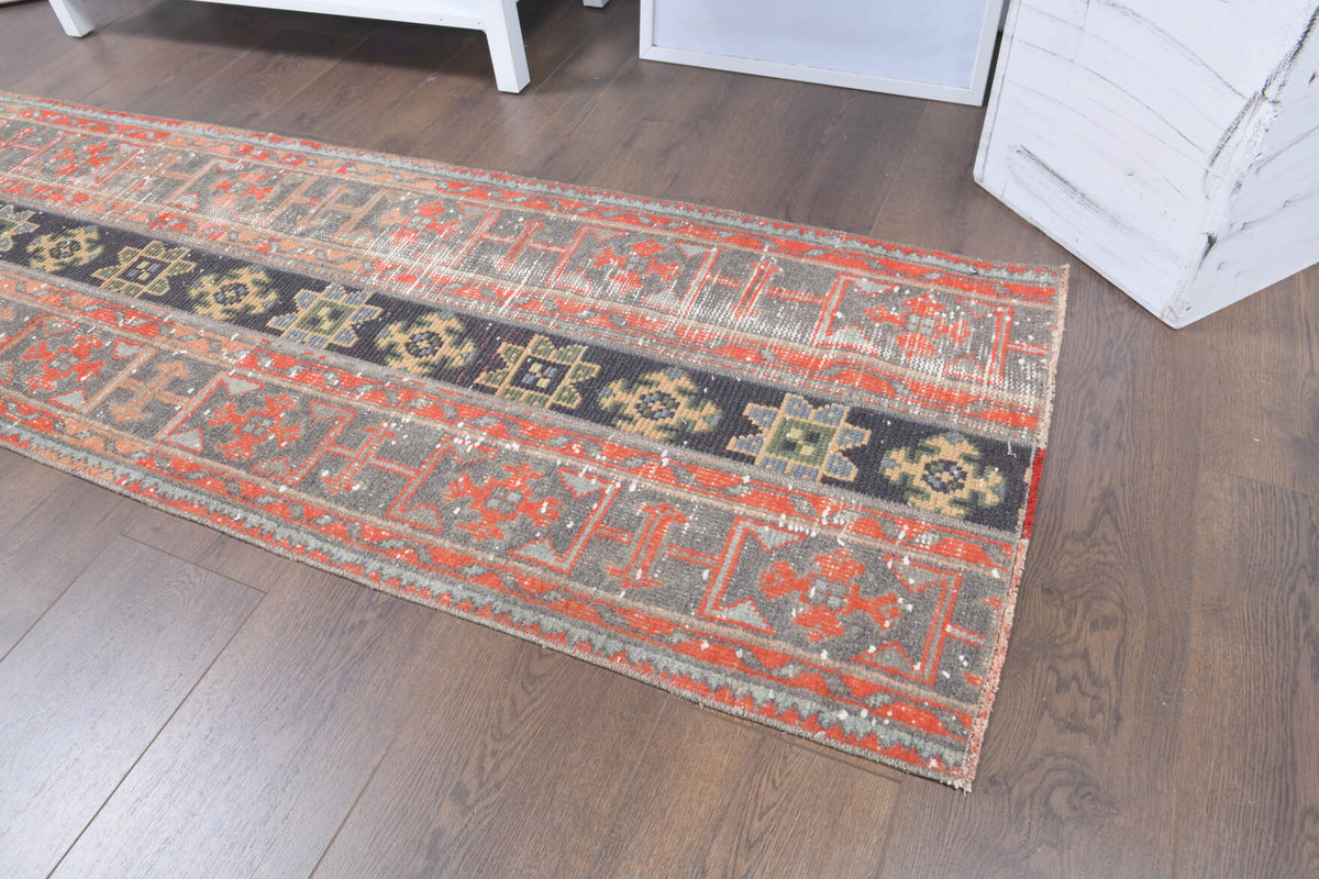 2x9 Handmade Patchwork Runner Rug