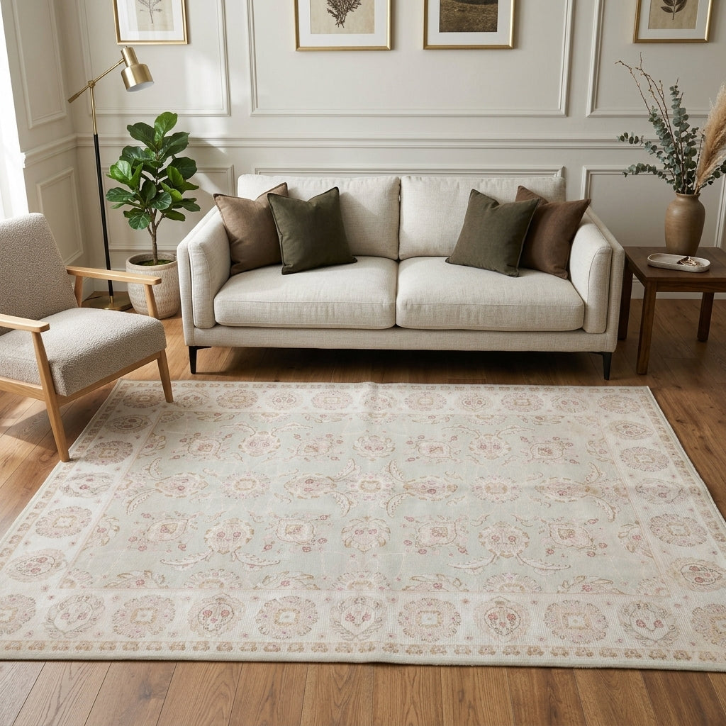 Simelek Bohemian Neutral Handmade Vintage Rug by Fame Rugs – one-of-a-kind vintage rug from the 1970s