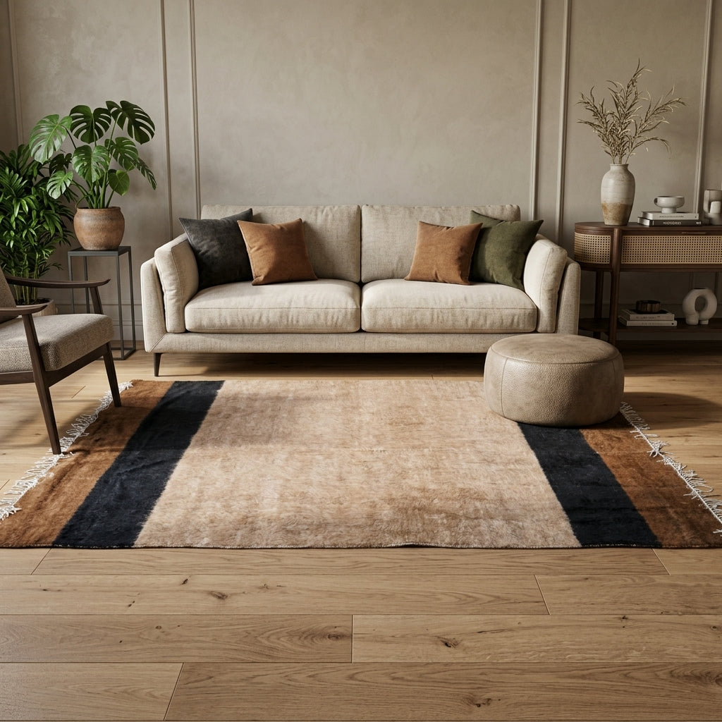 Solid pattern on the Timodoxe vintage kilim rug – handwoven flatweave in Anatolia, Turkey