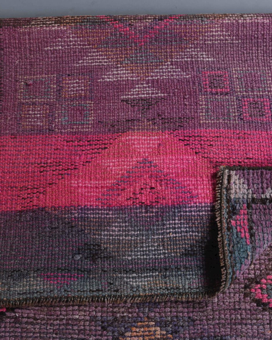 Vintage Purple Runner Rug