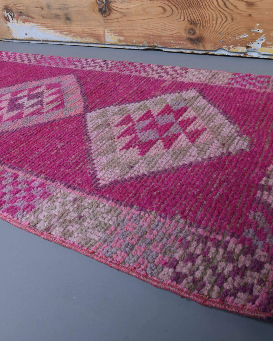 Vintage Purple Runner Rug