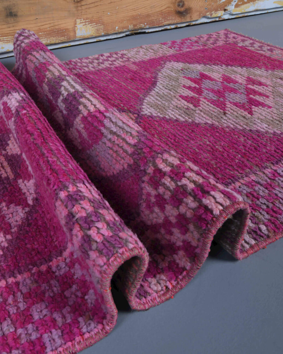 Vintage Purple Runner Rug