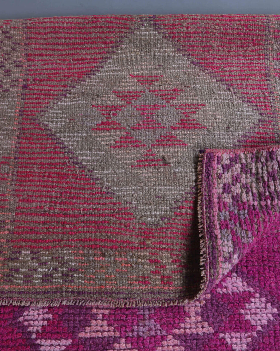 Vintage Purple Runner Rug