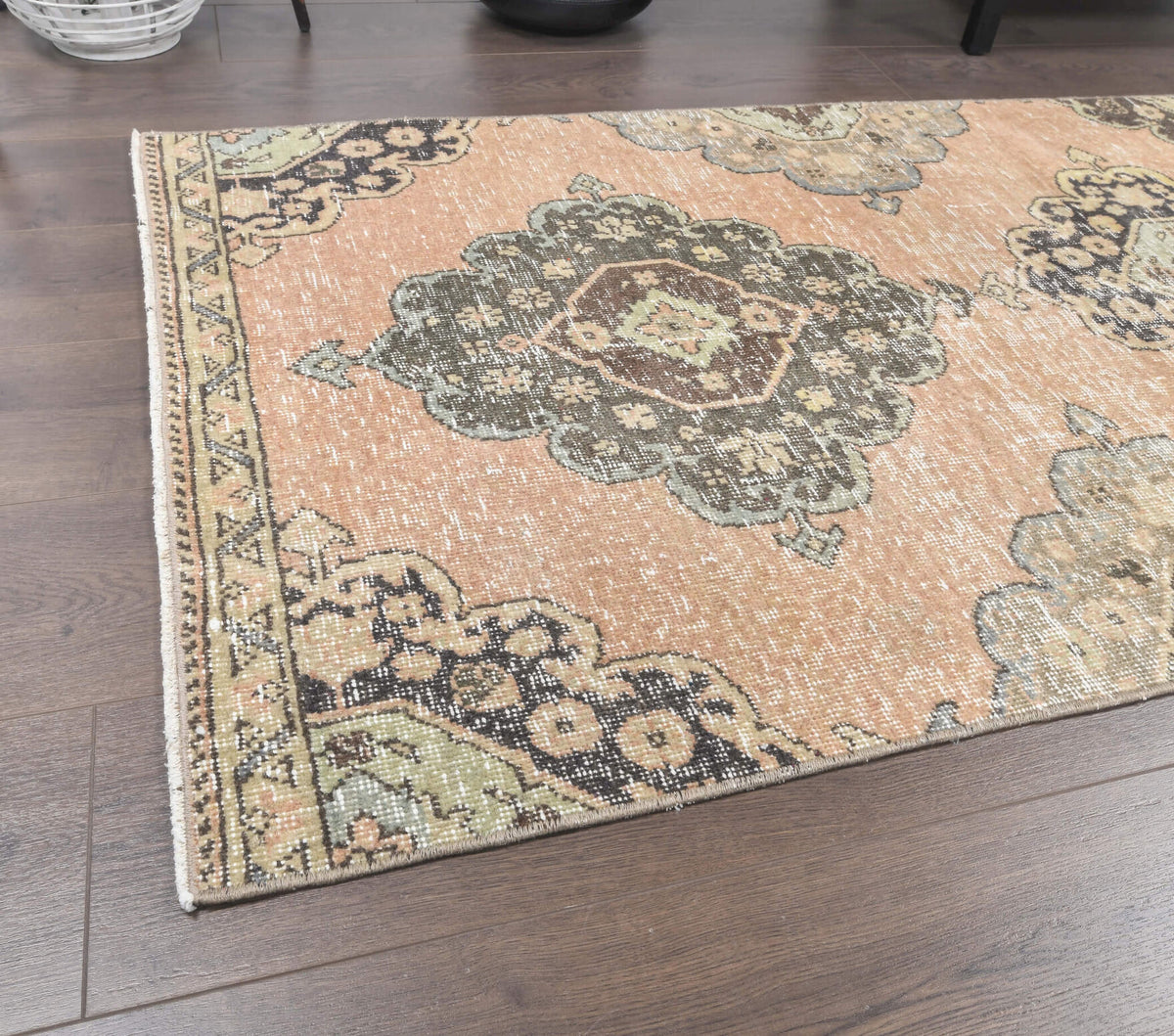 One-of-a-kind 1970s Anatolian vintage runner rug in wool, 3' x 10'