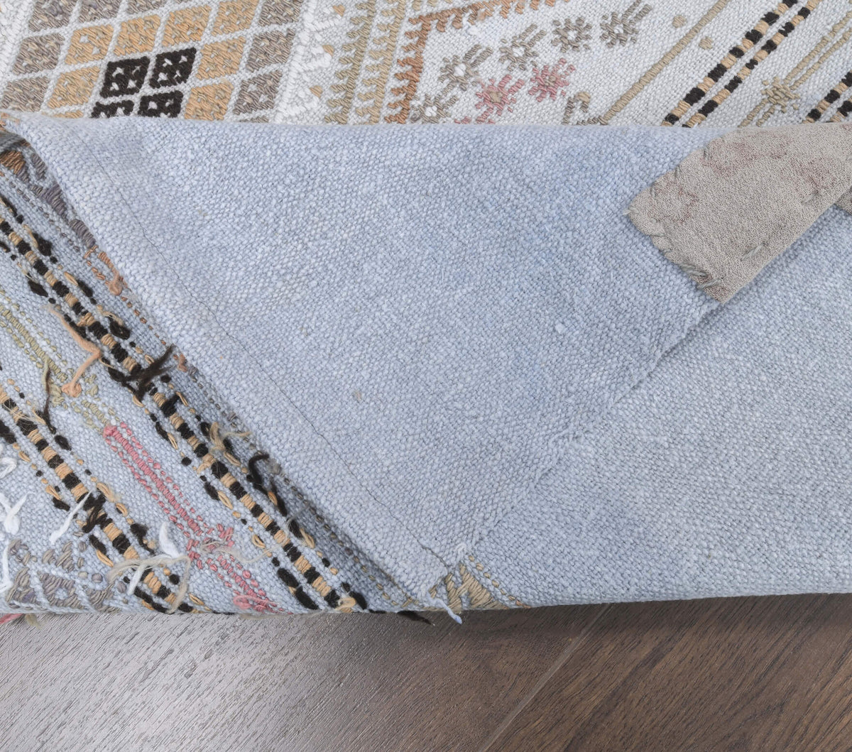 3x10 Vintage Kilim White Runner Rug