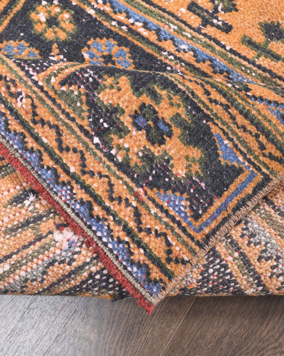 88x337 cm vintage Anatolian runner rug – Melitopheme, low pile, wool
