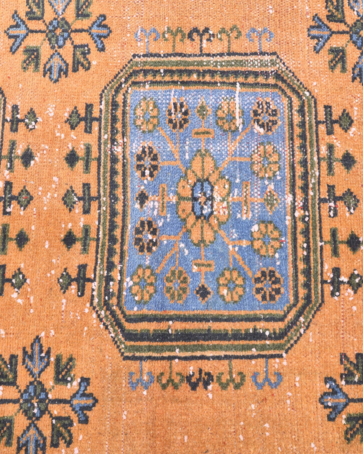 Authentic Anatolian vintage runner rug (1970s) with ikat design – one-of-a-kind at Fame Rugs