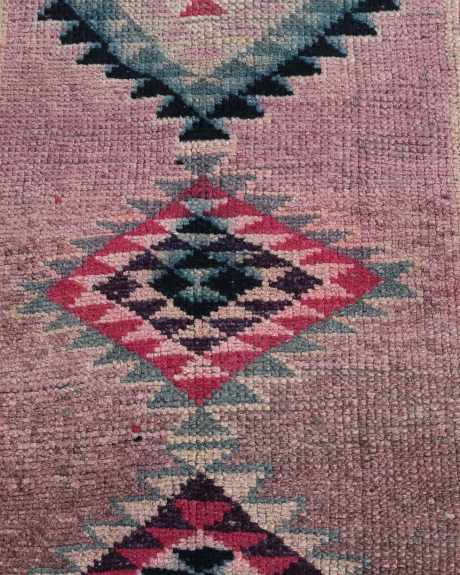 One-of-a-kind 1970s Anatolian vintage runner rug in wool, 2'7" x 11'4"