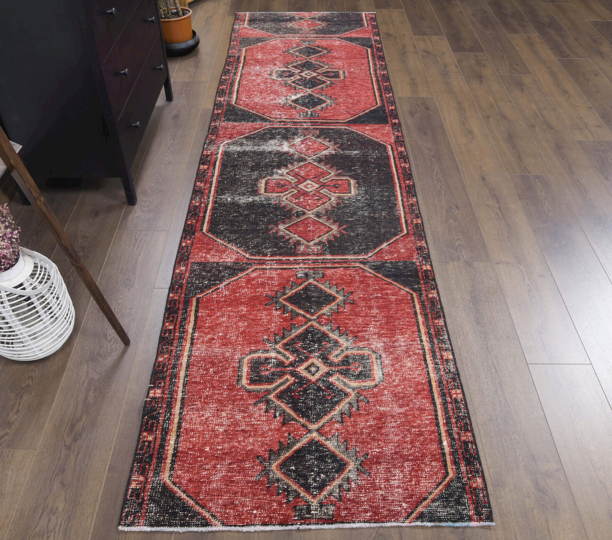 Vintage Red Runner Rug