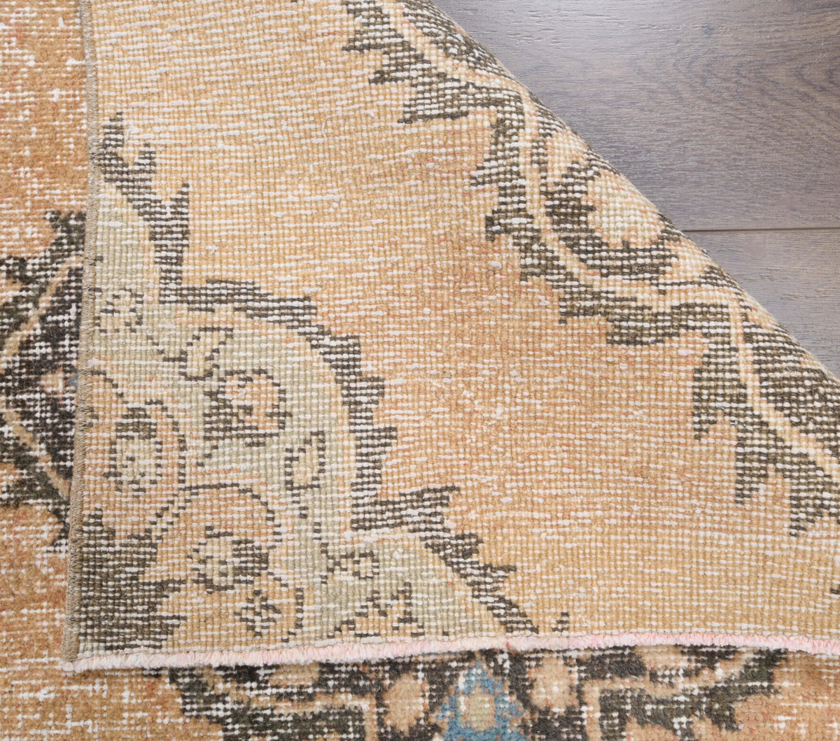 101x342 cm vintage Anatolian runner rug – Canban, low pile, wool