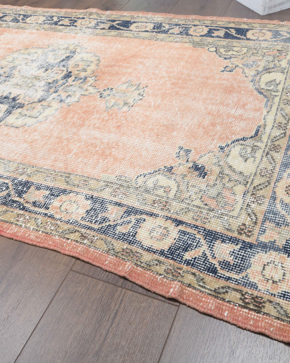 96x336 cm vintage Anatolian runner rug – Sedanurcihan, low pile, wool
